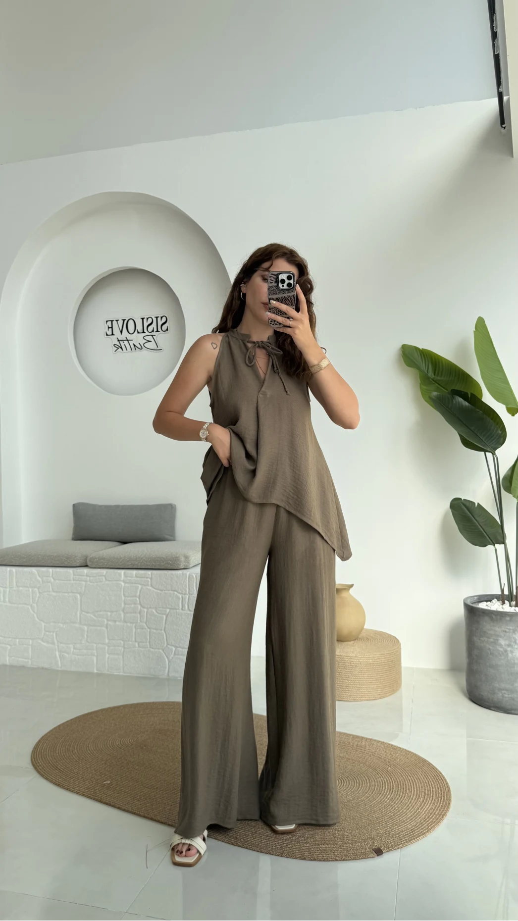 Karmen Keten Takım Haki Kahve 51182