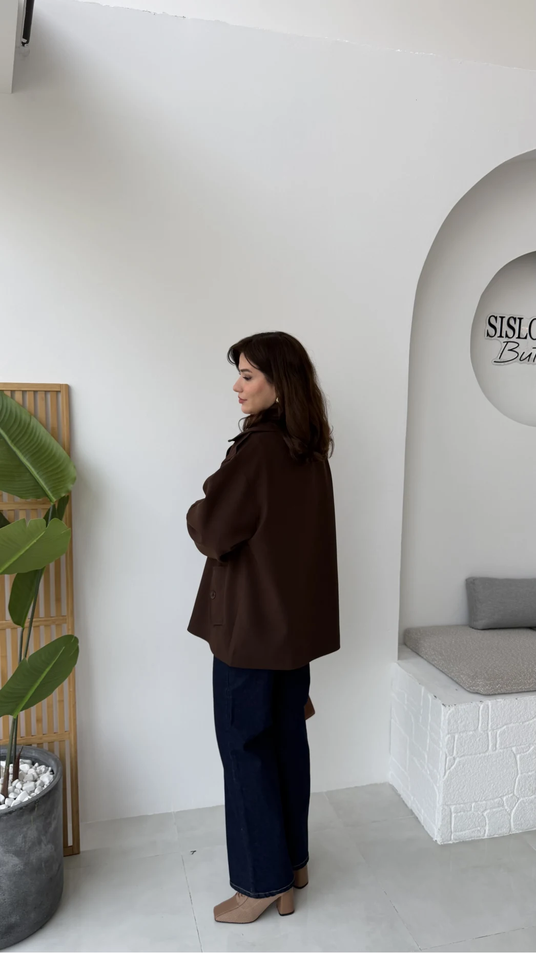 Katy Bağlamalı Trenç - Acı Kahve - Kod: 7651