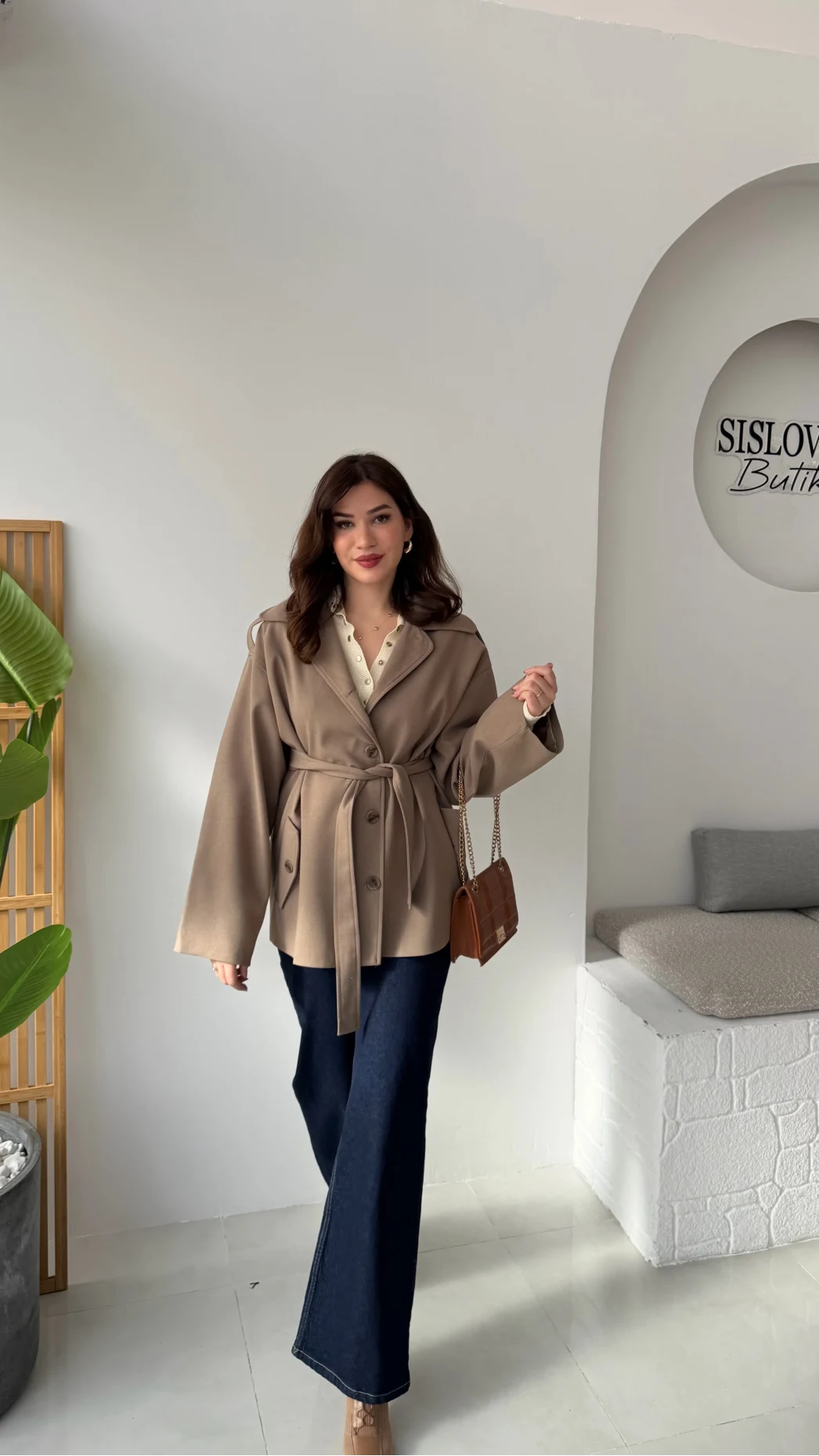 Katy Bağlamalı Trenç - Haki - Kod: 7651