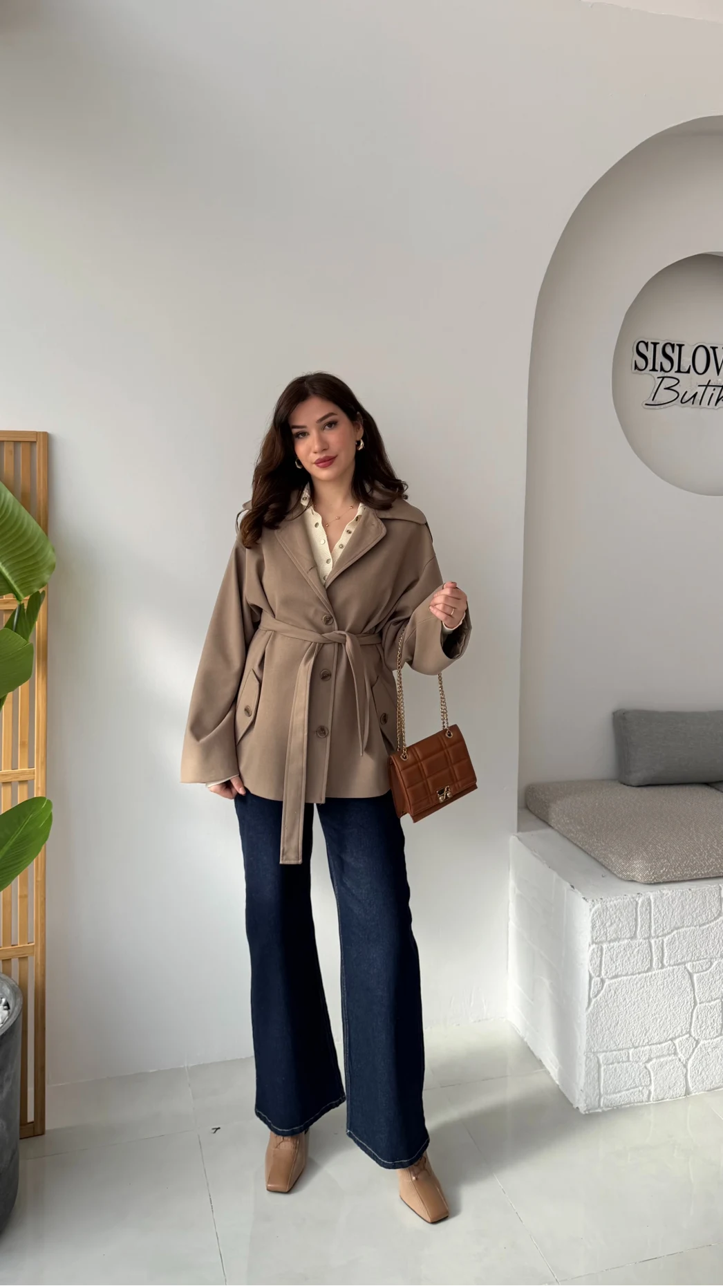 Katy Bağlamalı Trenç - Haki - Kod: 7651