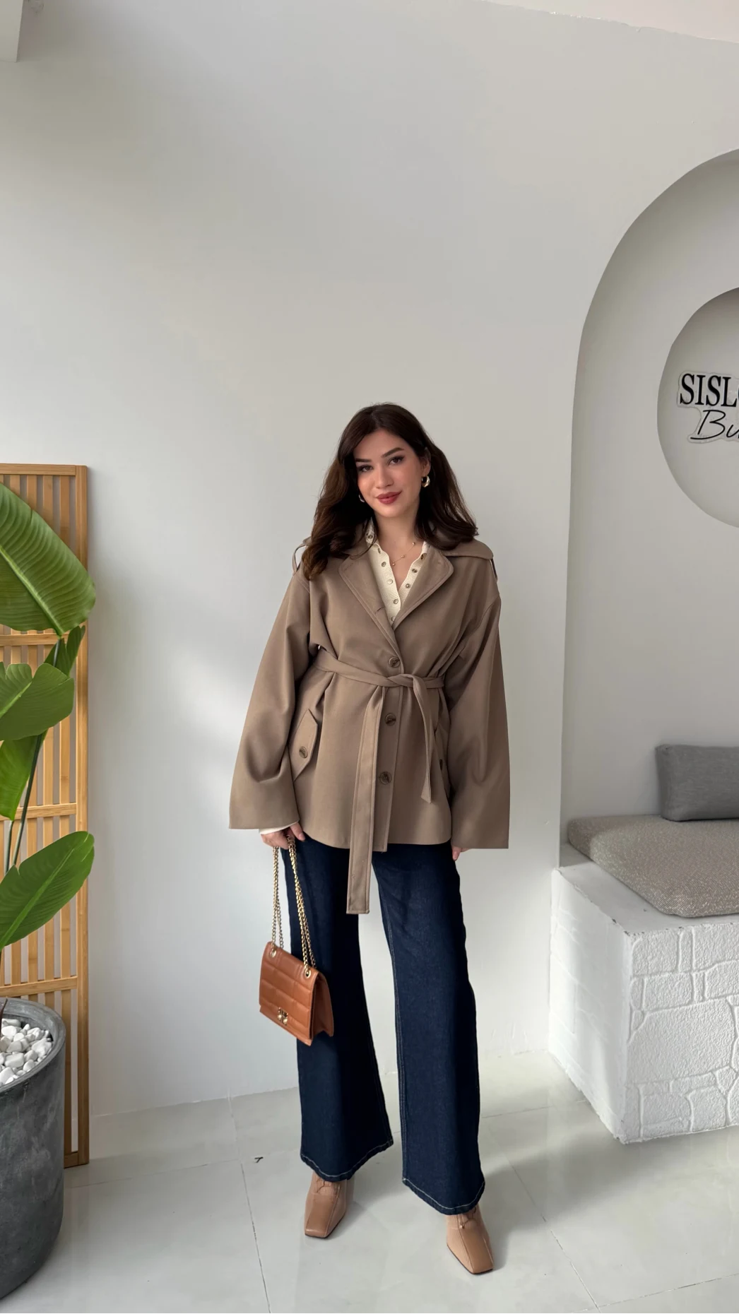 Katy Bağlamalı Trenç - Haki - Kod: 7651