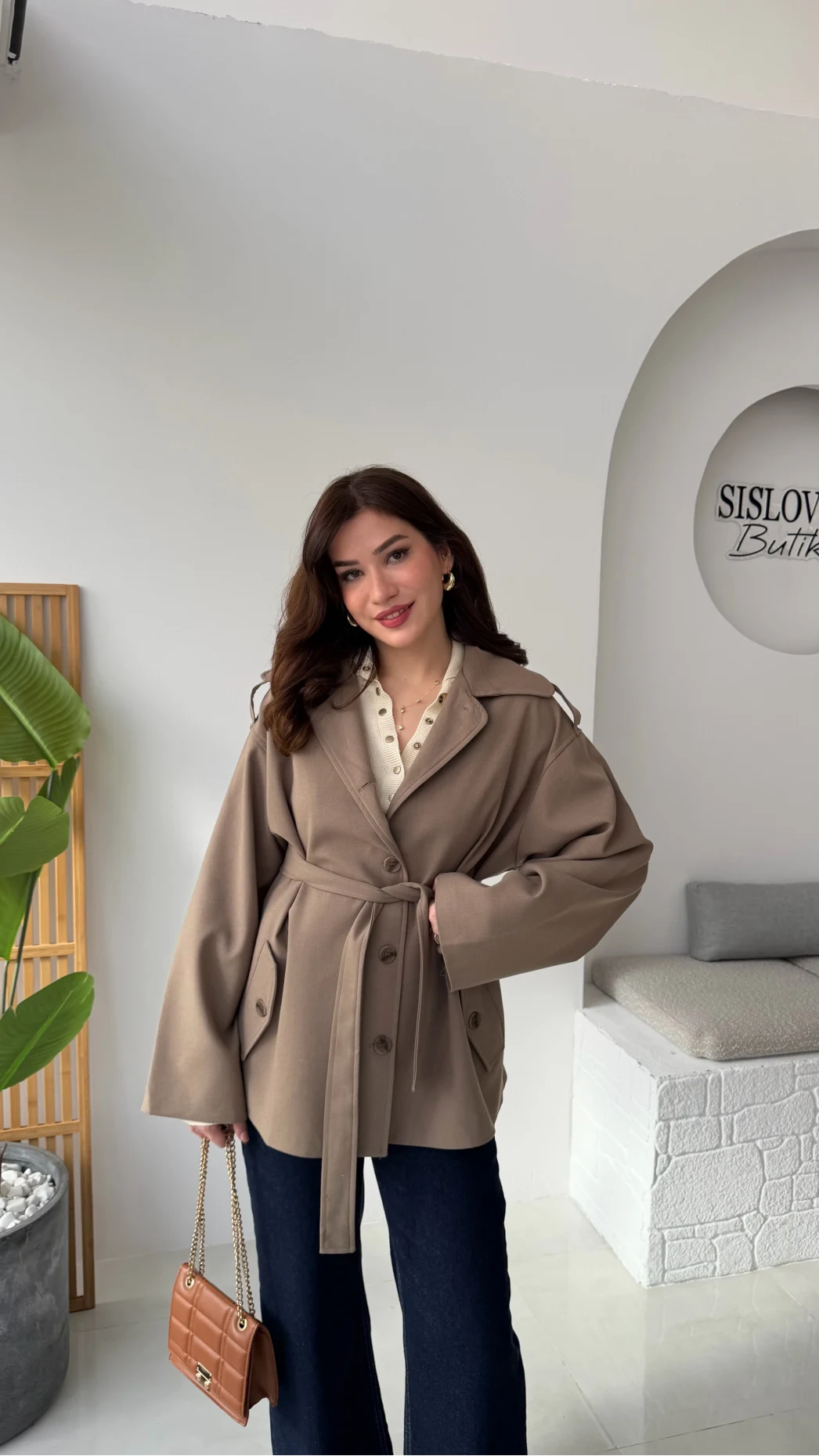 Katy Bağlamalı Trenç - Haki - Kod: 7651