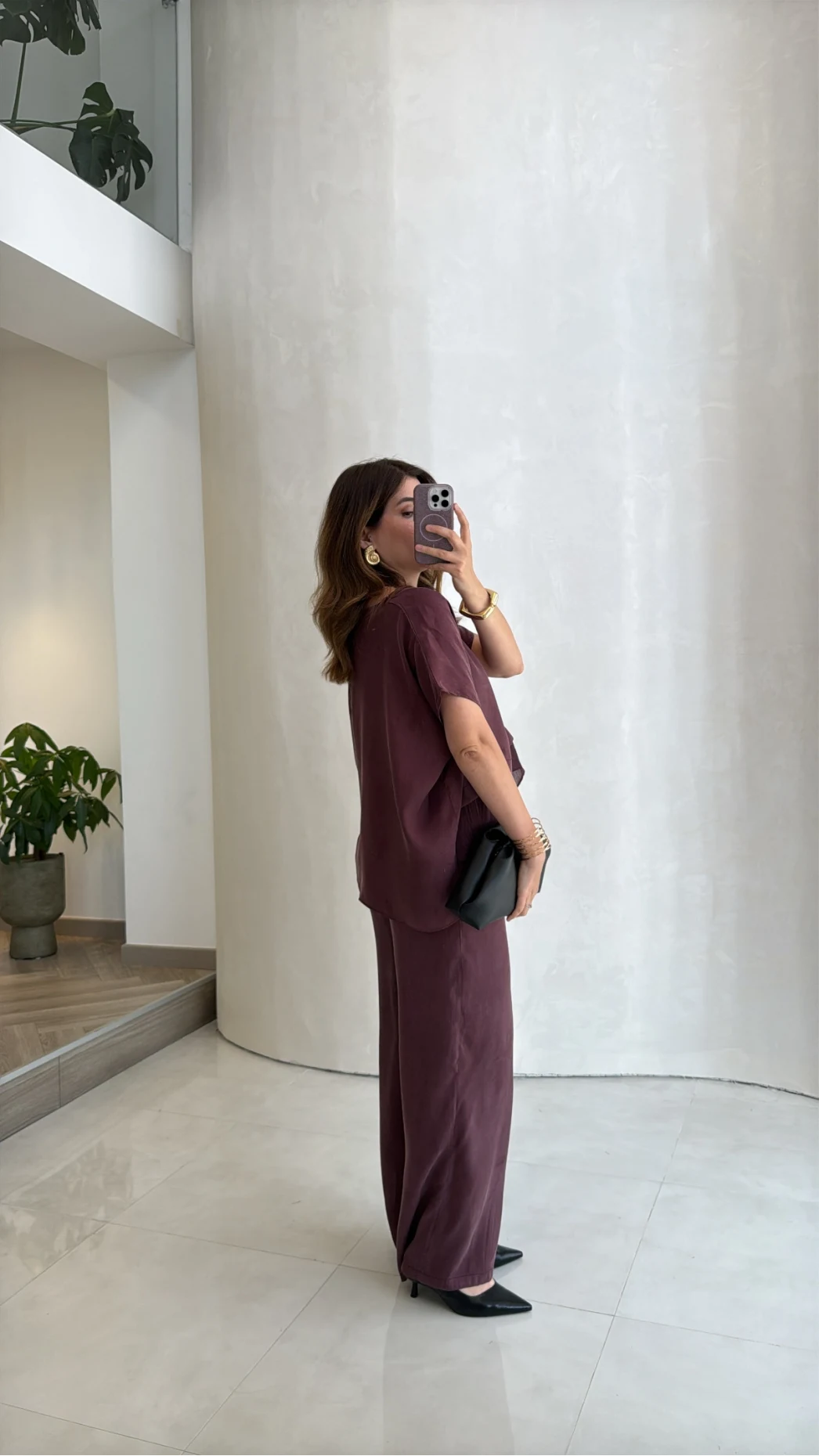Kierra Bluz Pantolon Takım - Mürdüm - Kod: 51420