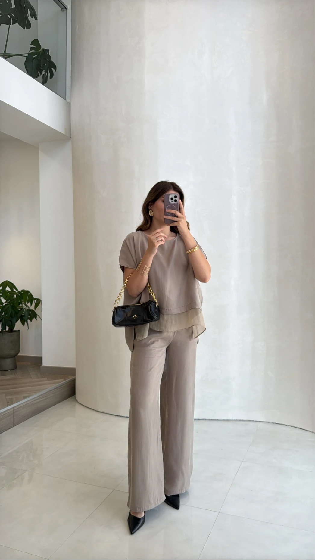 Kierra Bluz Pantolon Takım - Vizon - Kod: 51420