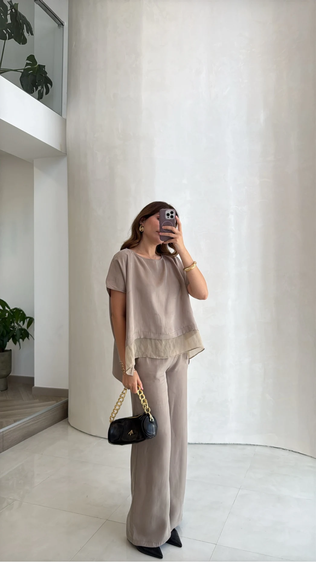 Kierra Bluz Pantolon Takım - Vizon - Kod: 51420