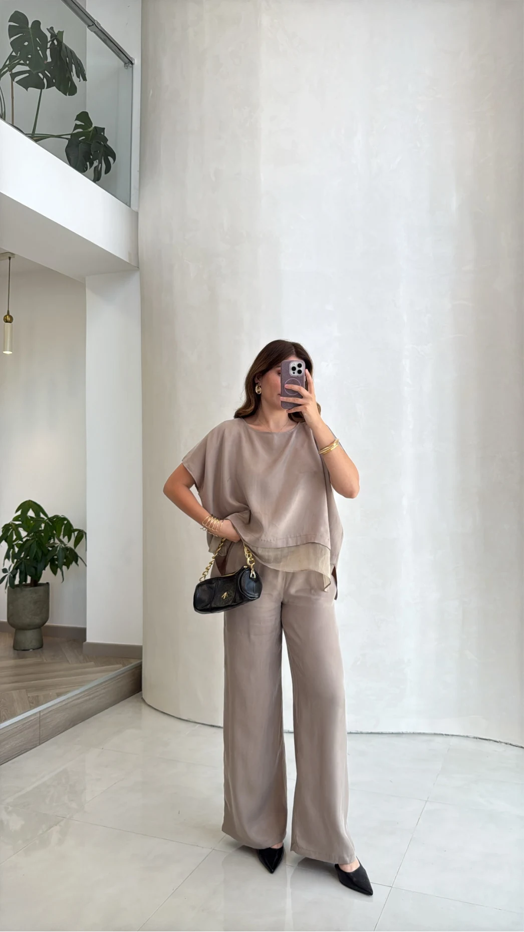 Kierra Bluz Pantolon Takım - Vizon - Kod: 51420