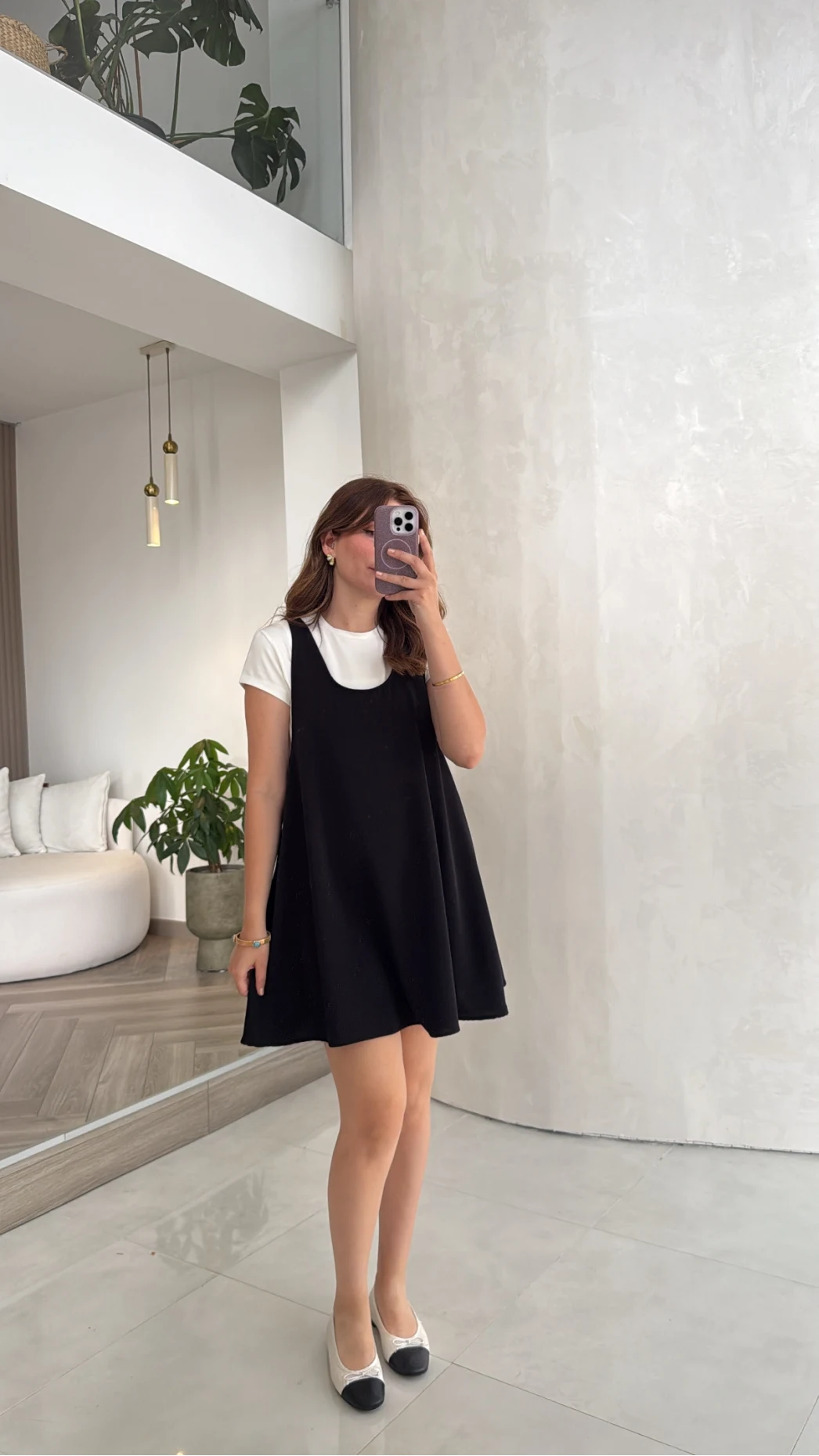 Kısa Kol T-Shirt Mini Elbise Takım - Lacivert - Kod: 4153