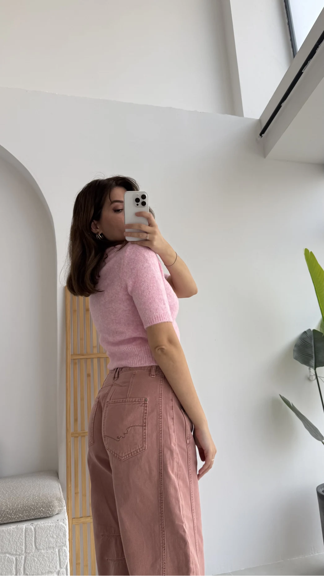 Kısa Kollu Triko Pembe Kod: 9037