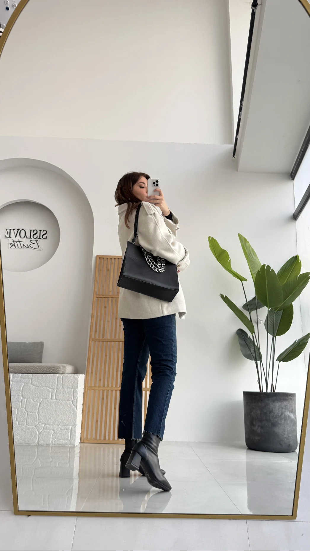 Kuruvaze Kısa Kuşaklı Kaban - Taş - Kod: 7676