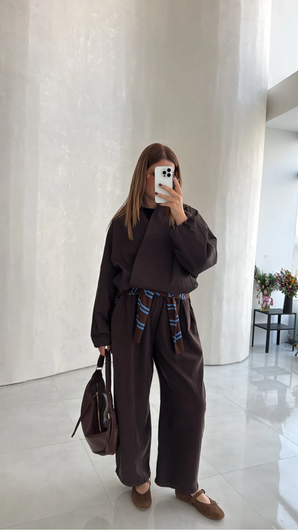 Lauren Kısa Bomber Ceket - Acı Kahve - Kod: 7774