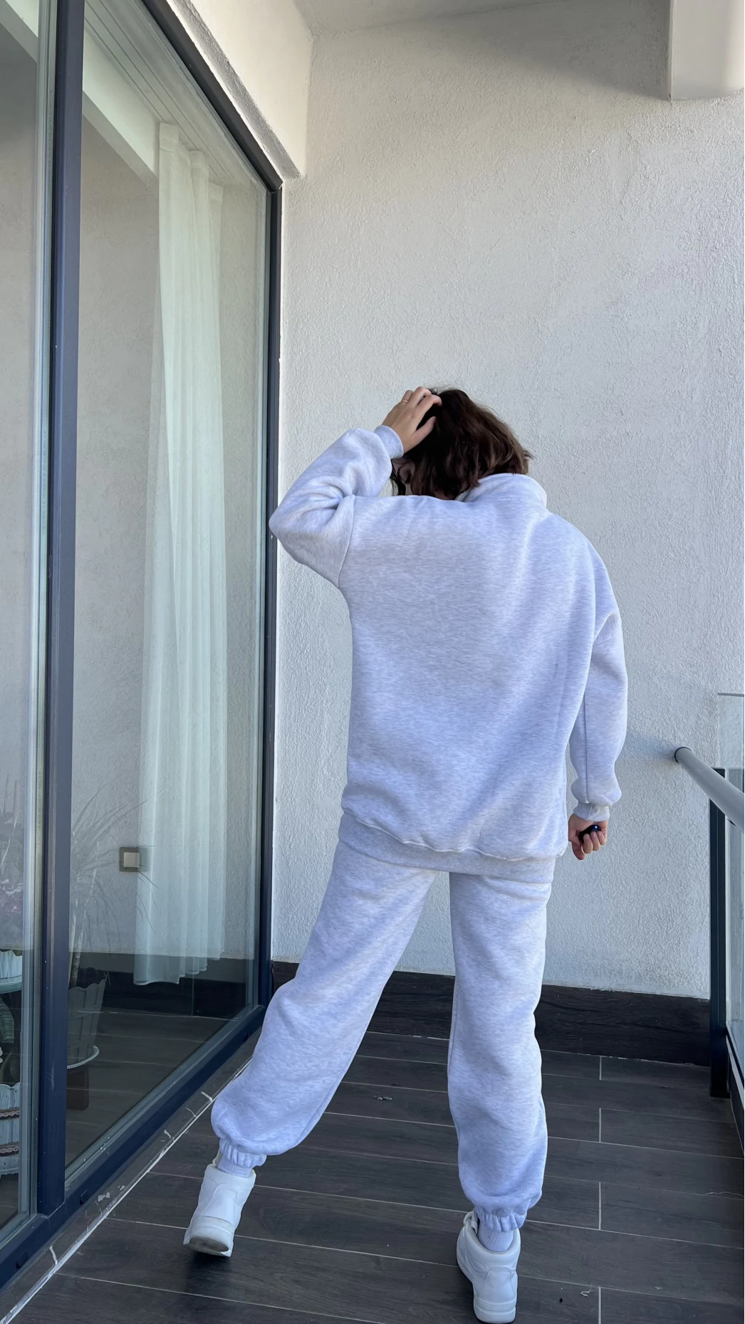 Lawla Gri Fermuarlı Sweat Takım