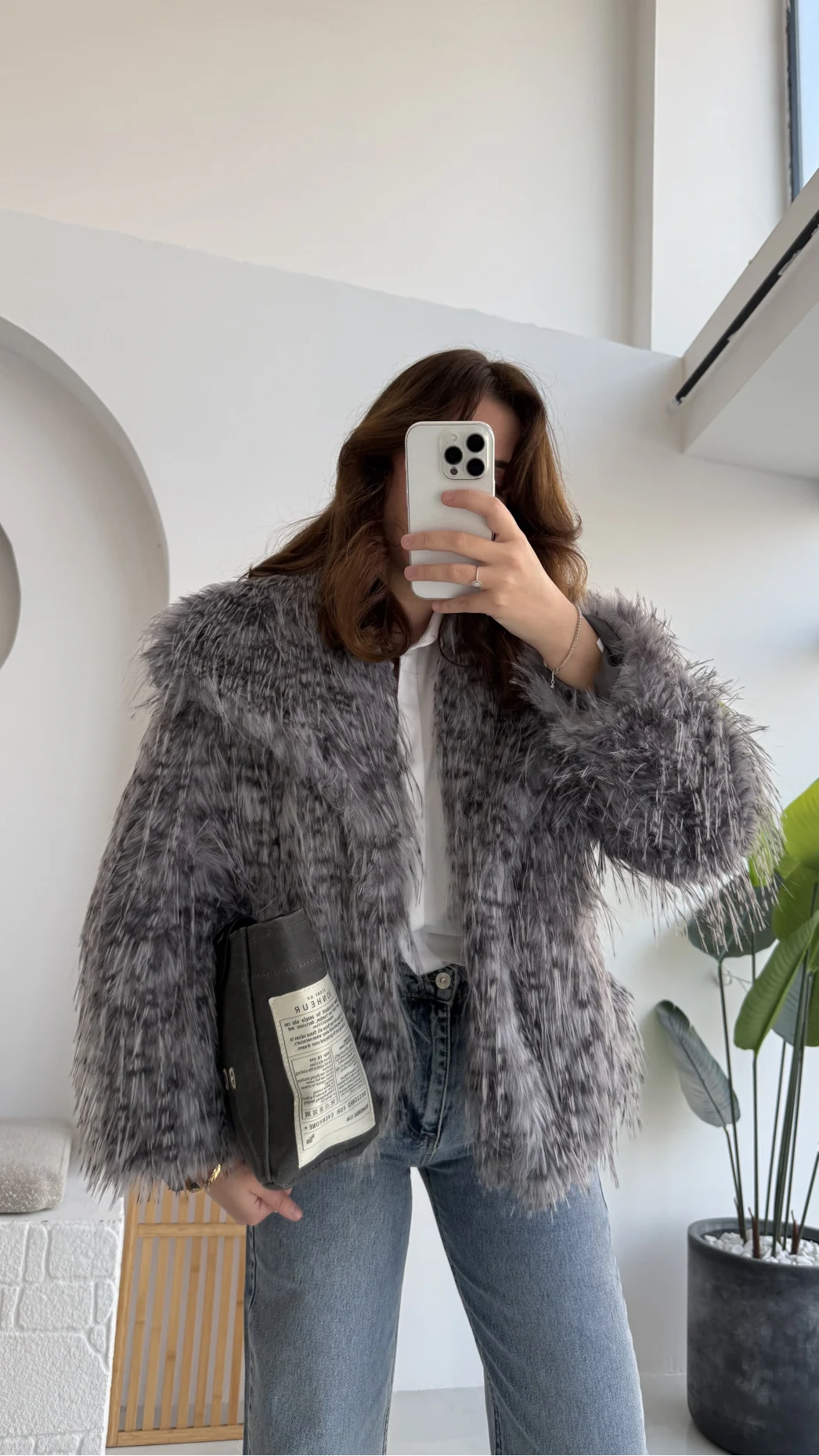 Leopar Kürk - Antrasit - KOD:7037