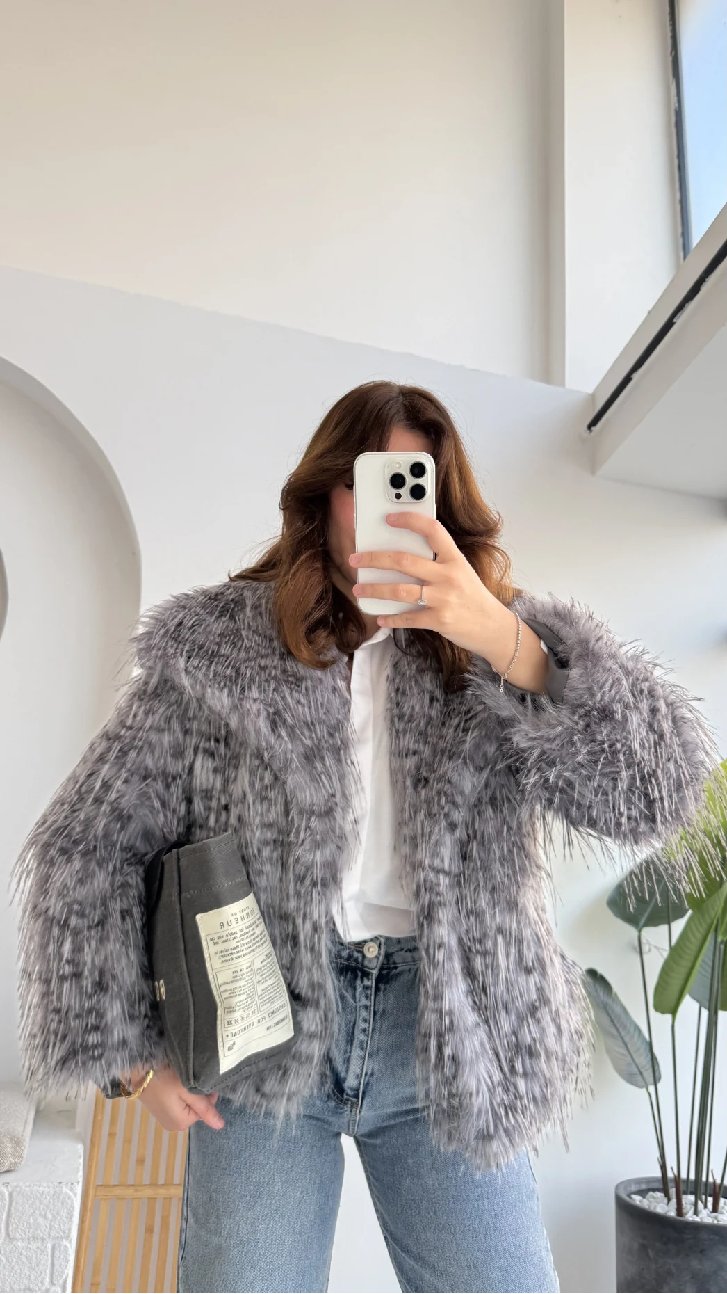 Leopar Kürk - Antrasit - KOD:7037