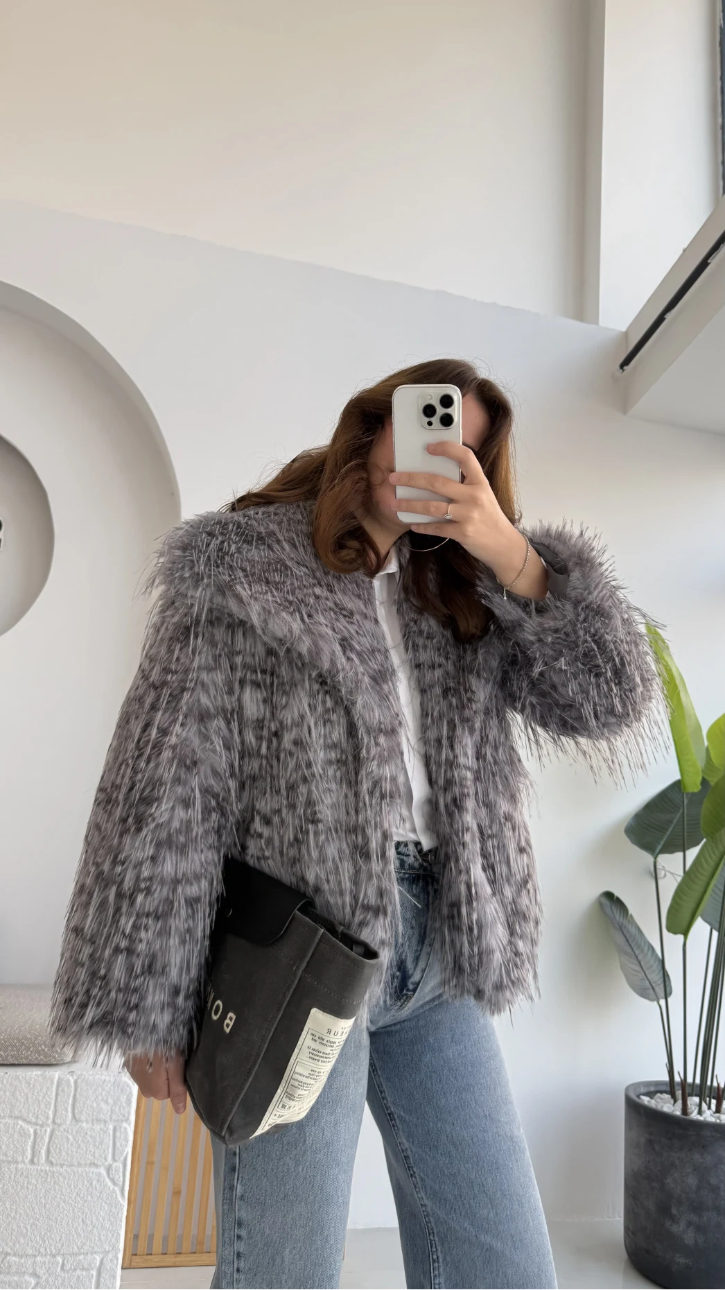 Leopar Kürk - Antrasit - KOD:7037