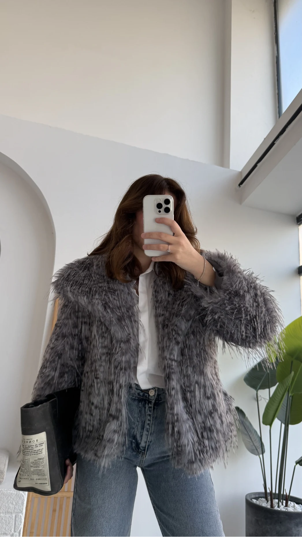 Leopar Kürk - Antrasit - KOD:7037