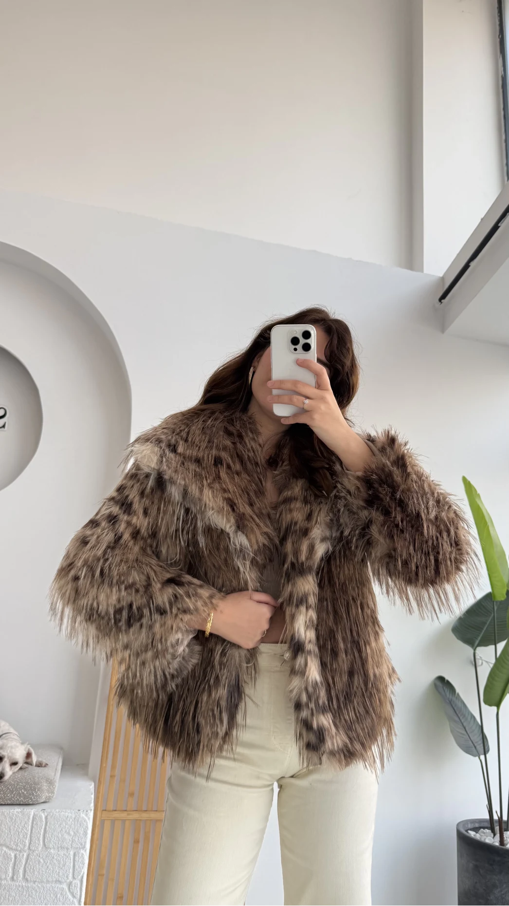 Leopar Kürk - Kahverengi - KOD:7037