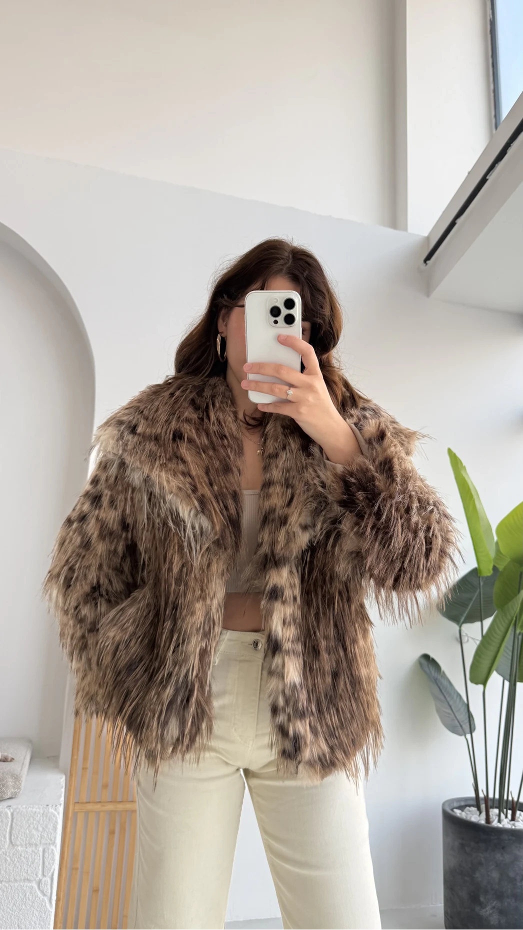 Leopar Kürk - Kahverengi - KOD:7037