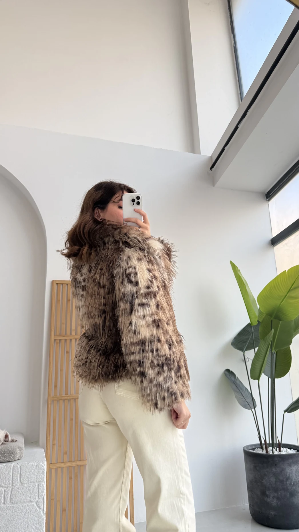 Leopar Kürk - Kahverengi - KOD:7037