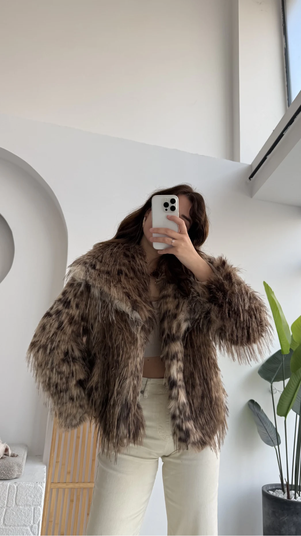 Leopar Kürk - Kahverengi - KOD:7037