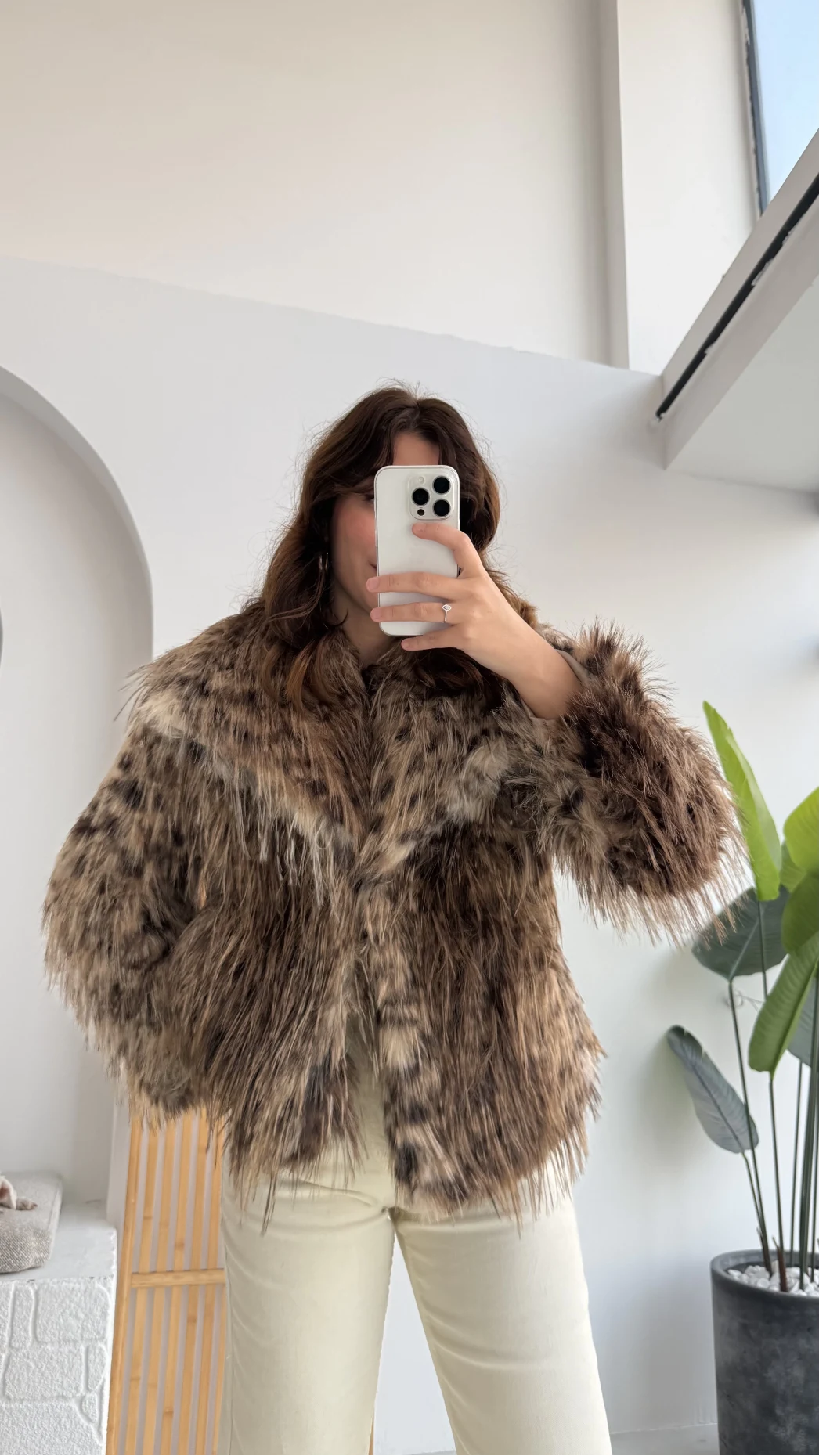 Leopar Kürk - Kahverengi - KOD:7037