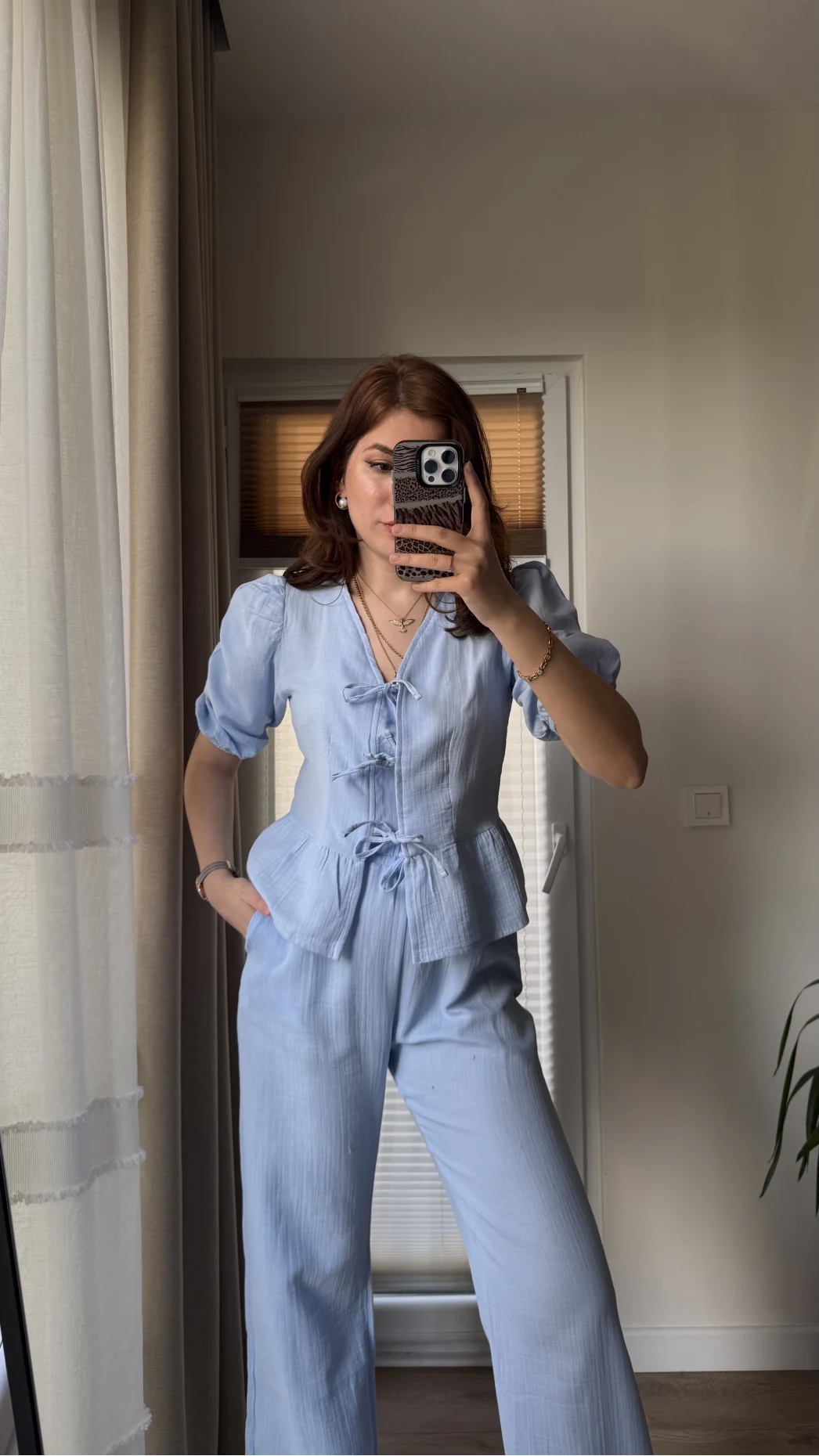 Levu Bağlamalı Takım - BEBE MAVİSİ