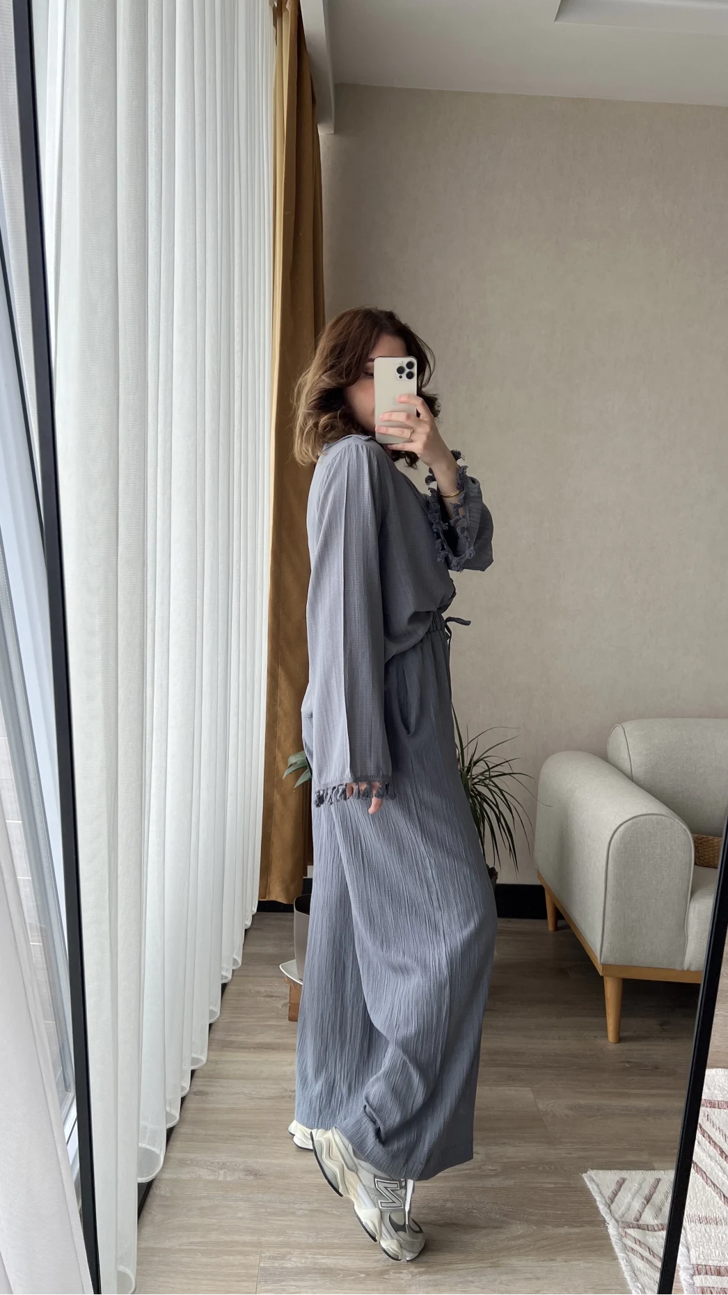 Libby Gofre Antrasit Takım