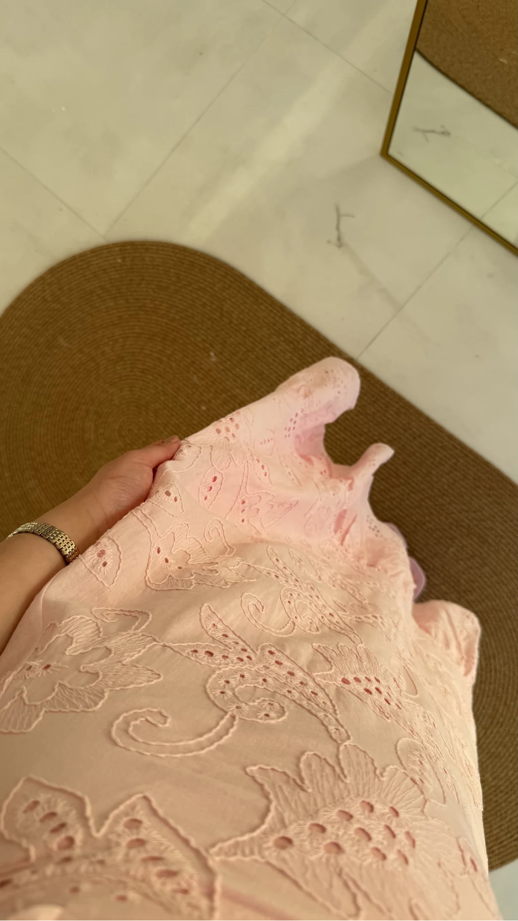 Limo Brode Elbise - Pembe