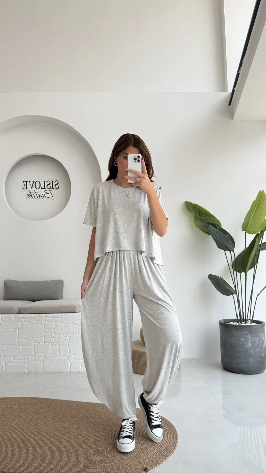 Lupin T-shirt Pantolon Takım - Gri - 51149