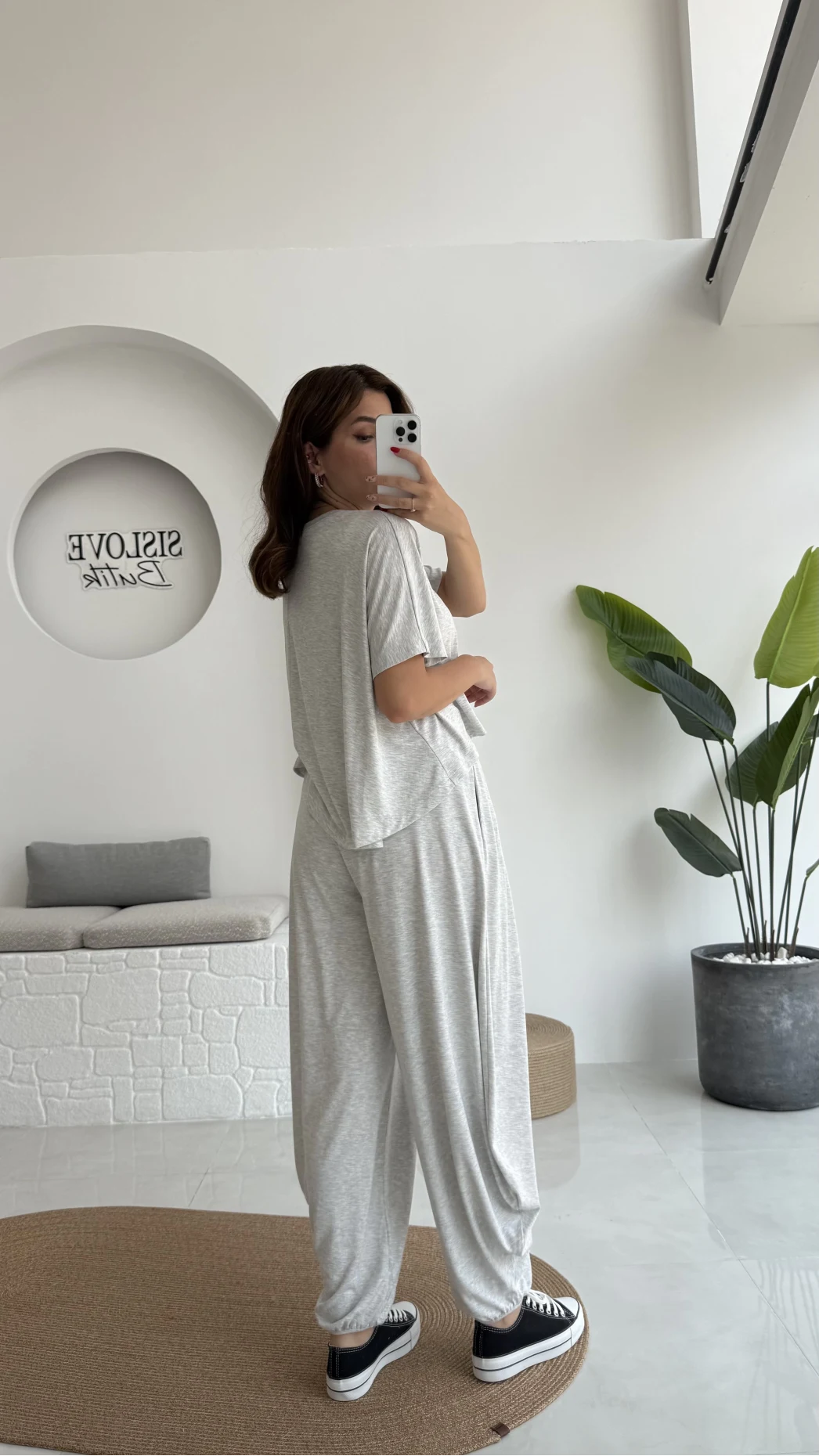 Lupin T-shirt Pantolon Takım - Gri - 51149