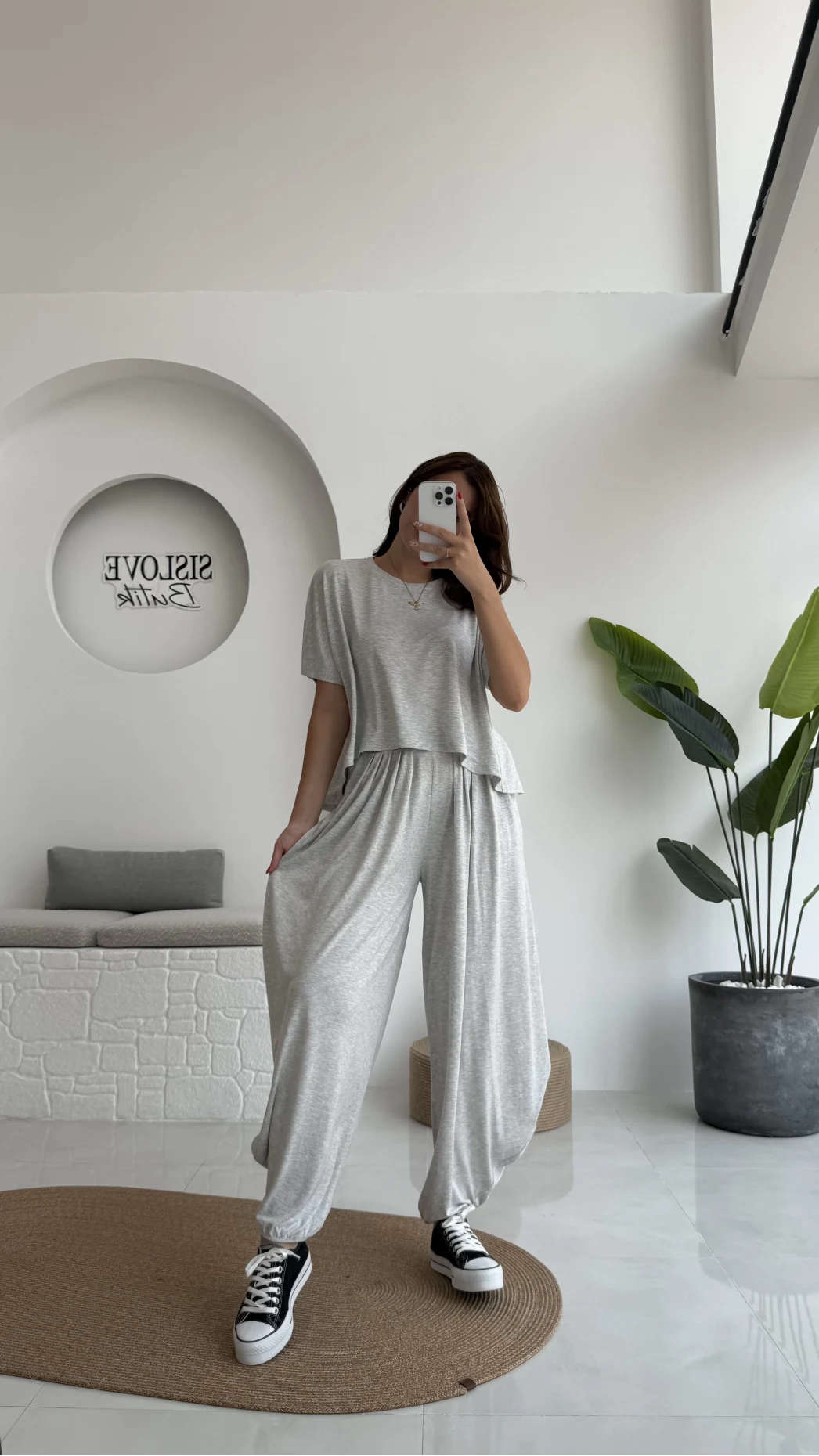 Lupin T-shirt Pantolon Takım - Gri - 51149