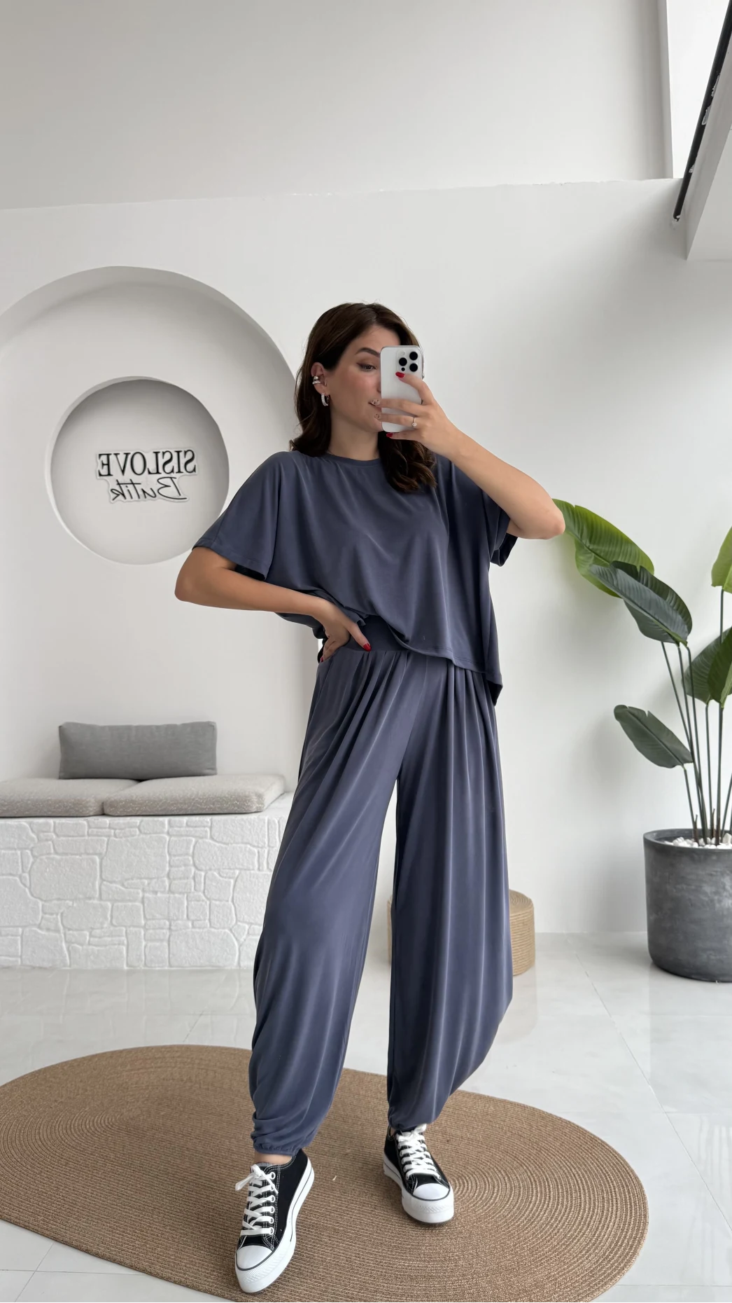 Lupin T-shirt Pantolon Takım - İndigo - 51149