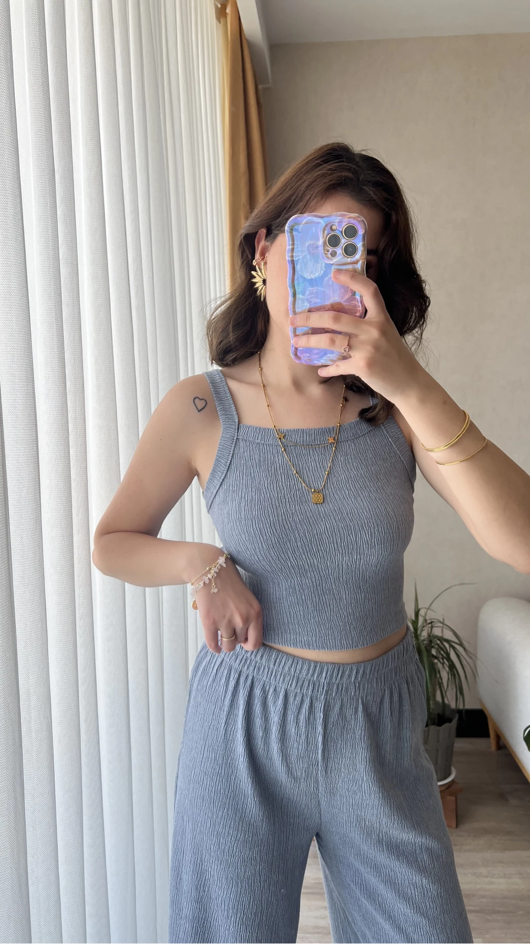 Maly Bebe Mavisi Crop Üst