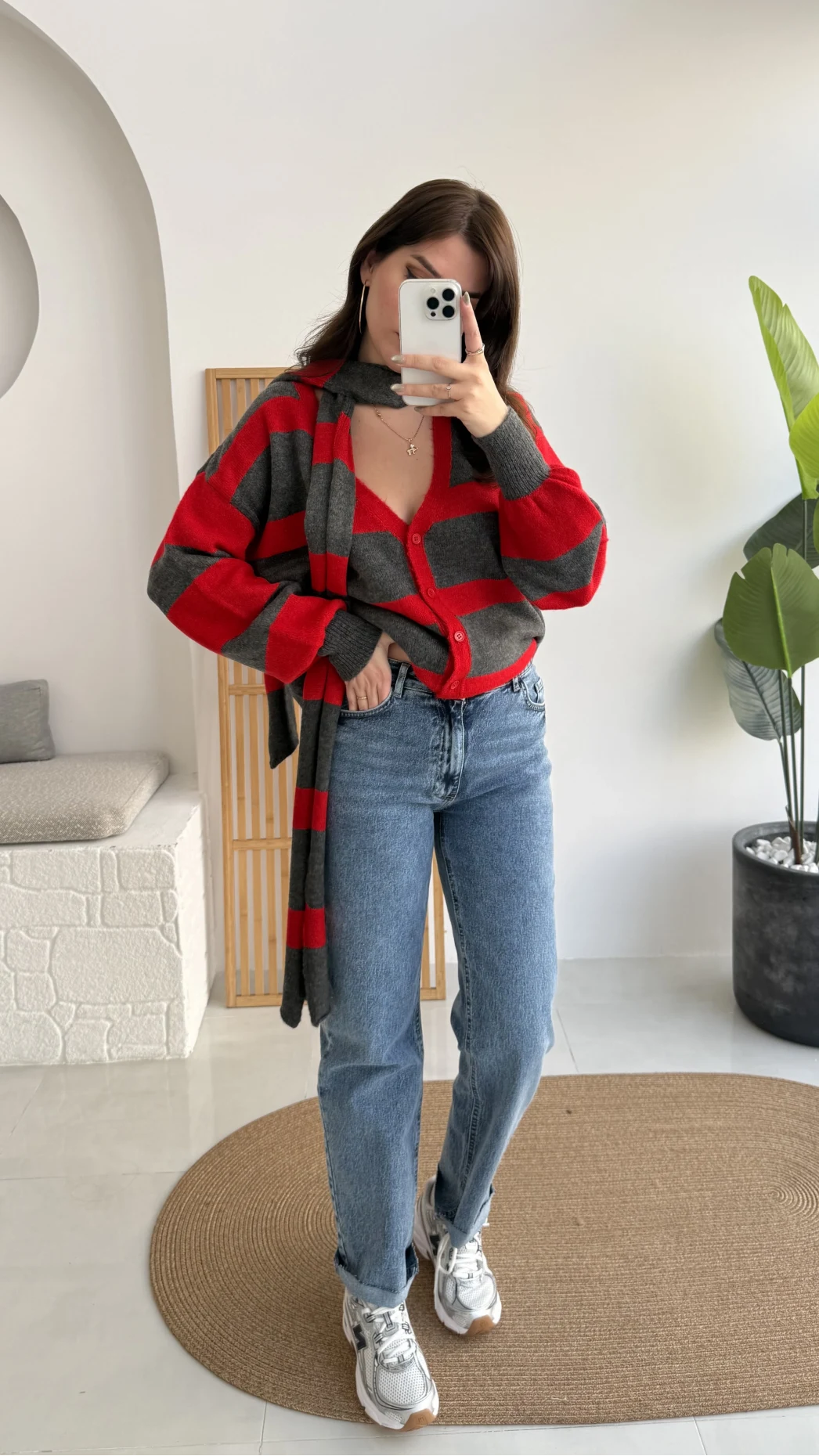 Mang Mavi Yüksek Bel Boyfit Jean Pantolon