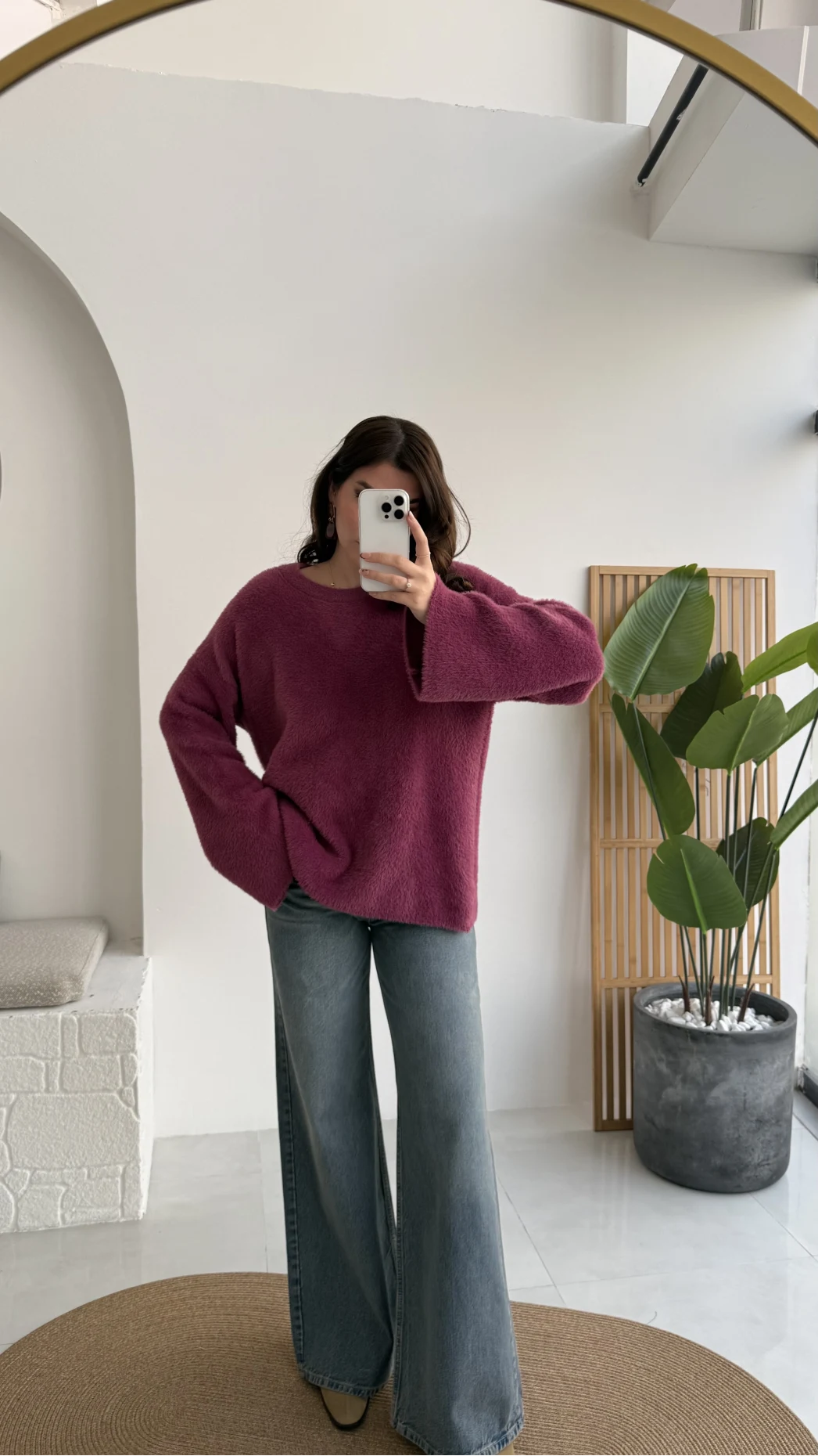 Maripose Mürdüm Yumoş Kazak - Kod: 4714