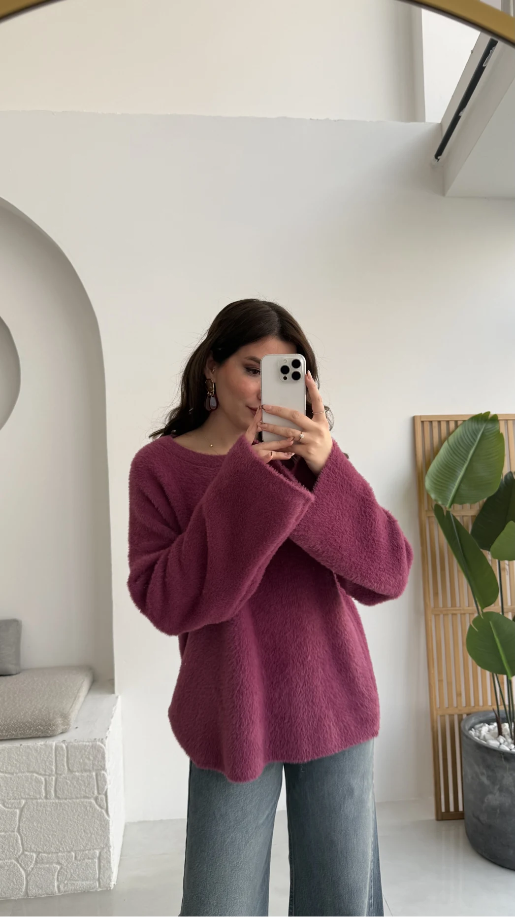 Maripose Mürdüm Yumoş Kazak - Kod: 4714