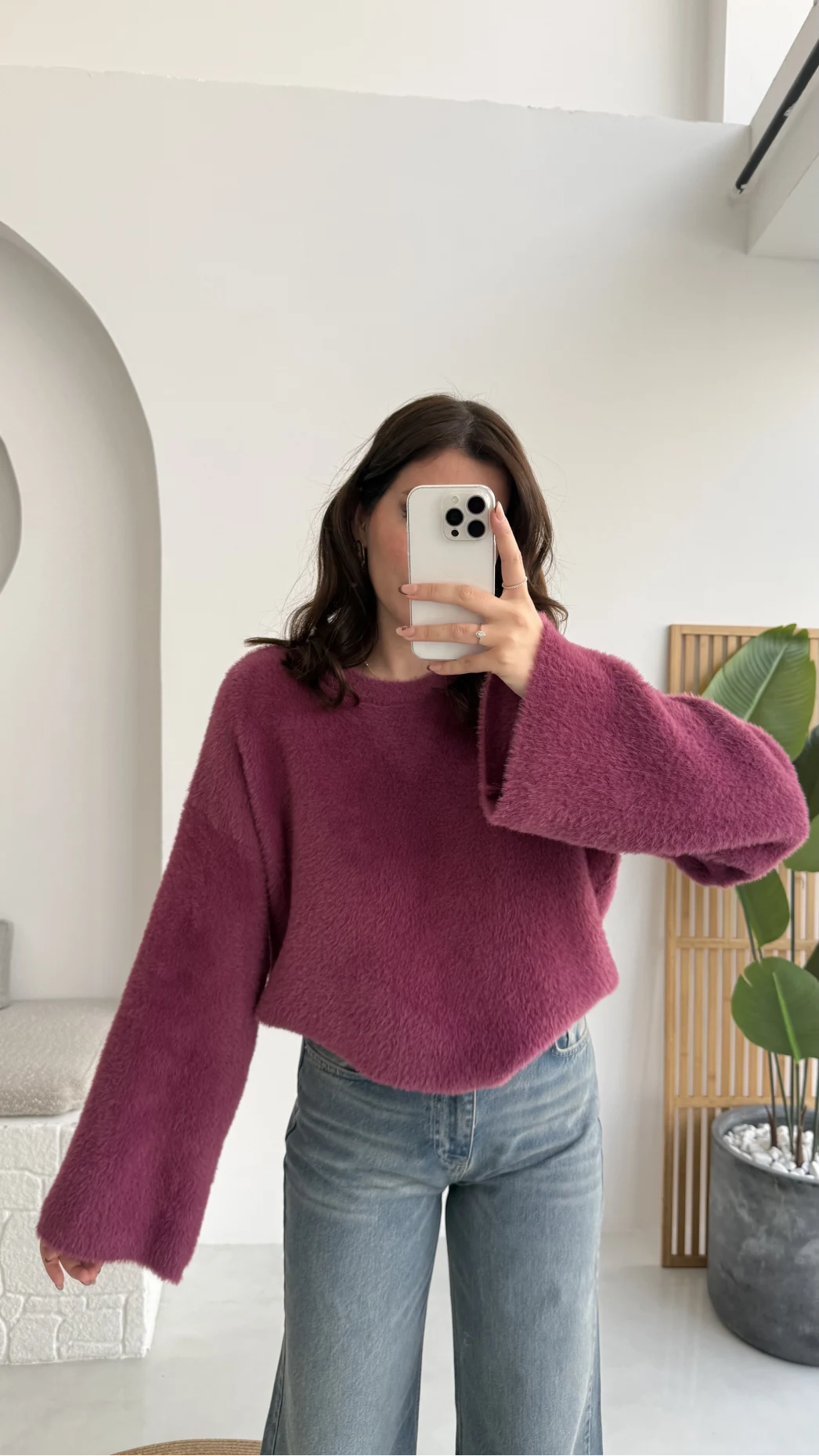 Maripose Mürdüm Yumoş Kazak - Kod: 4714