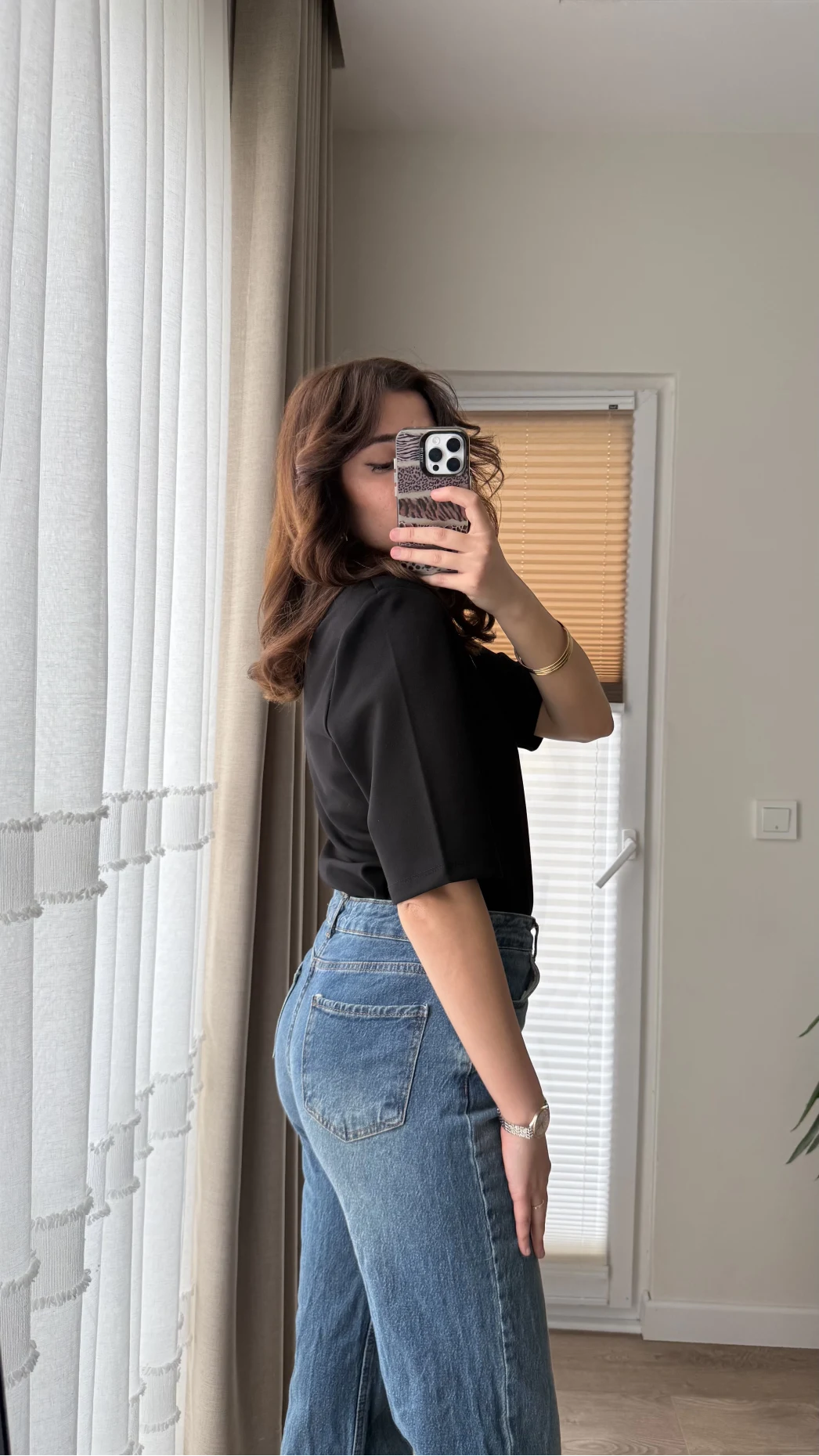 Massi Etiketli Premium Vatkalı T-Shirt Siyah