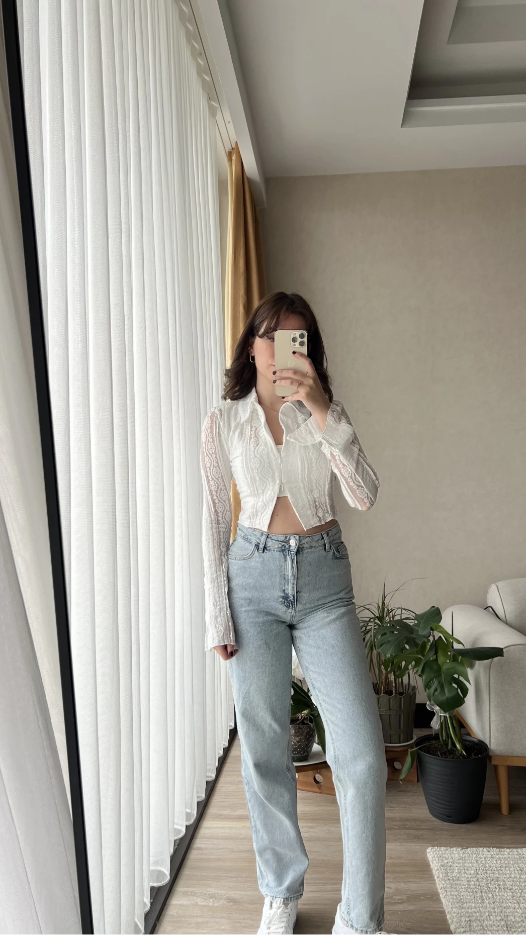 Matmazel Dantel Fermuarlı Bluz