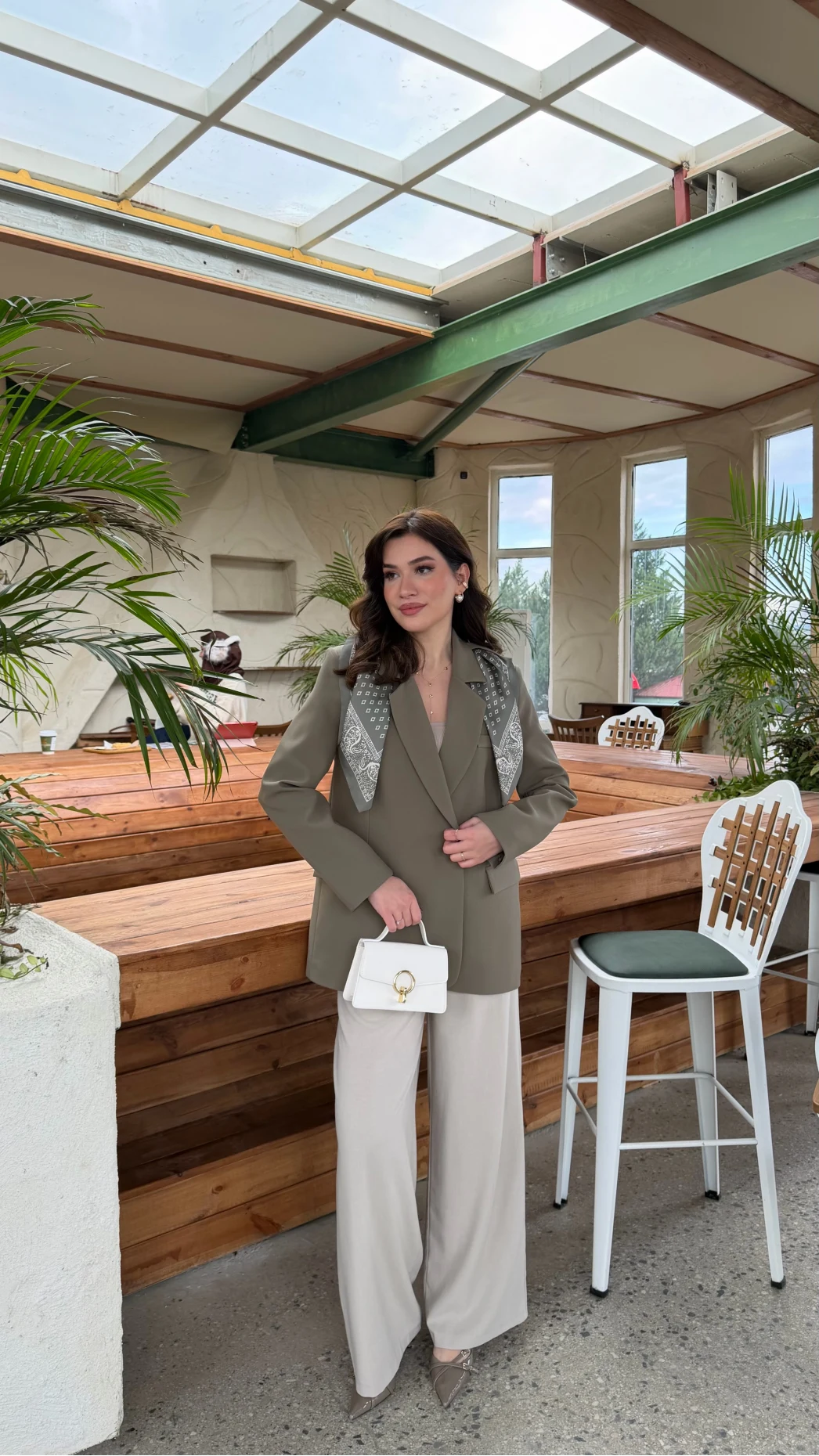 Matthew Fular Detay Blazer Ceket - Haki - Kod: 7665