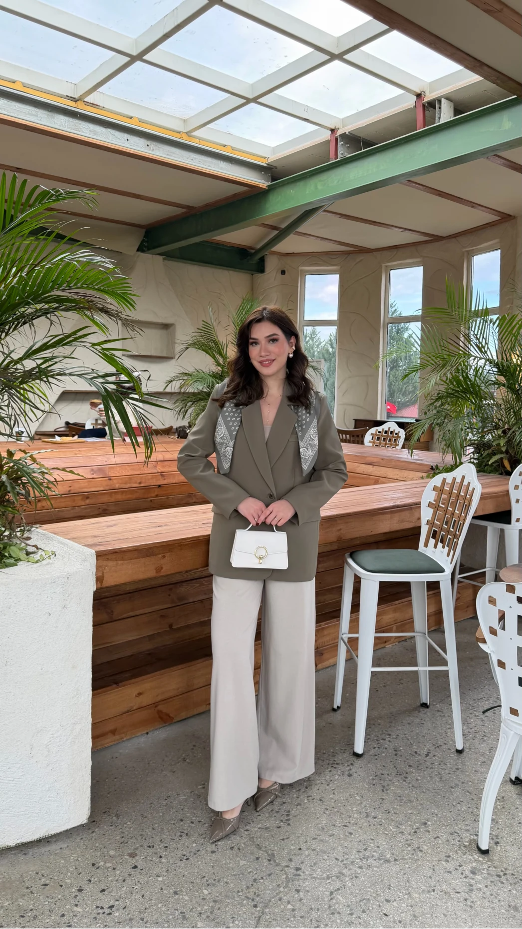 Matthew Fular Detay Blazer Ceket - Haki - Kod: 7665