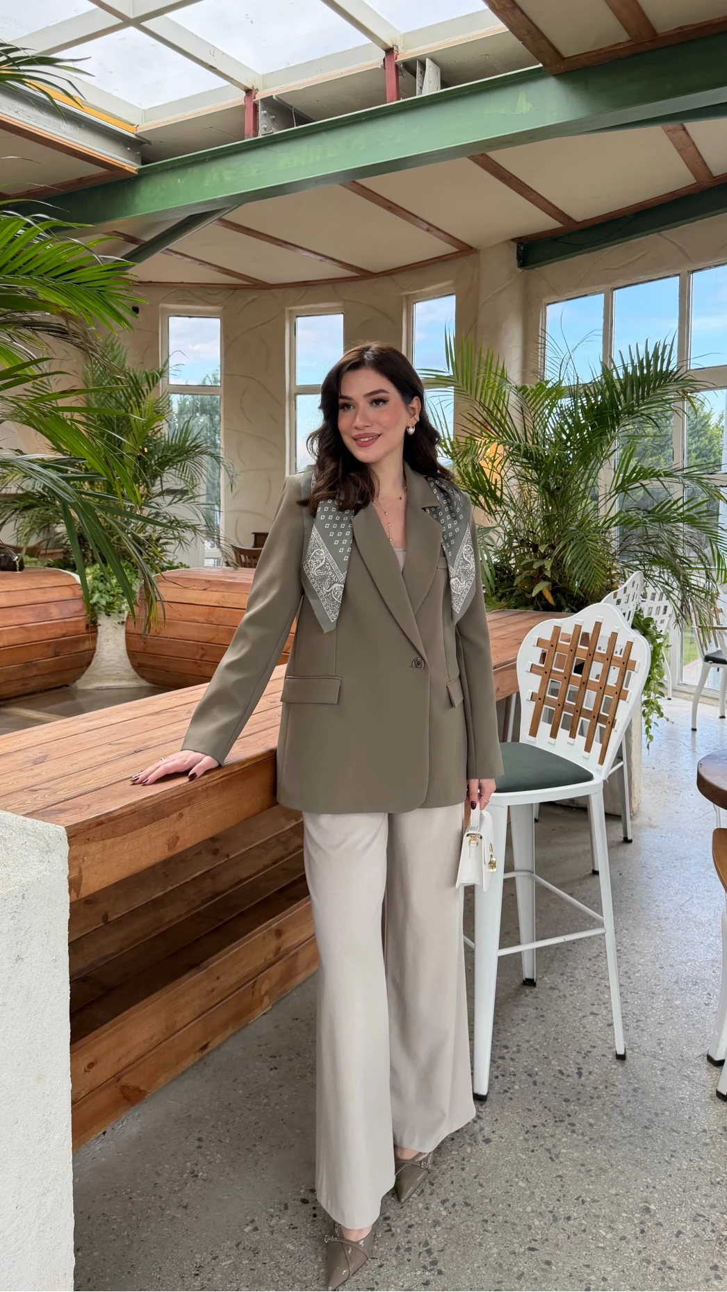 Matthew Fular Detay Blazer Ceket - Haki - Kod: 7665