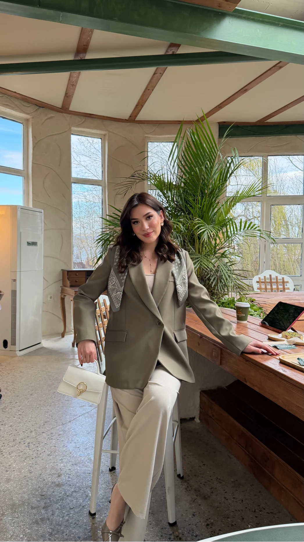 Matthew Fular Detay Blazer Ceket - Haki - Kod: 7665