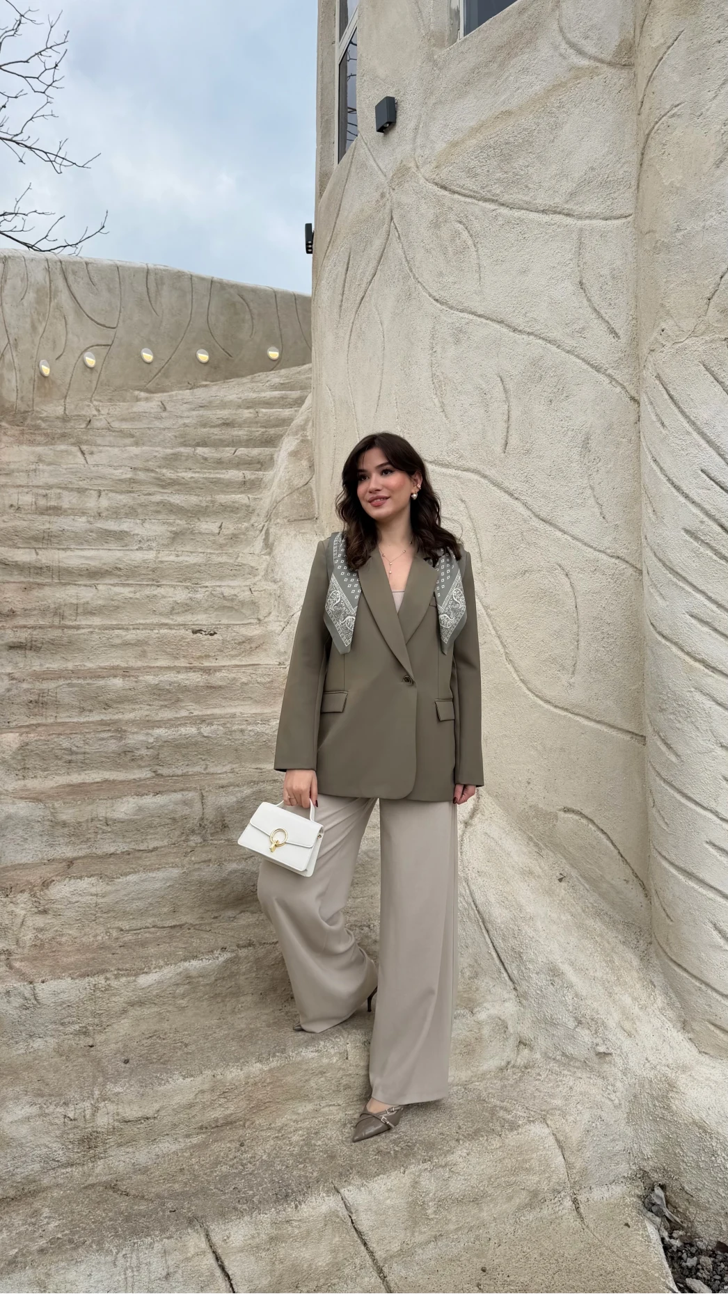 Matthew Fular Detay Blazer Ceket - Haki - Kod: 7665