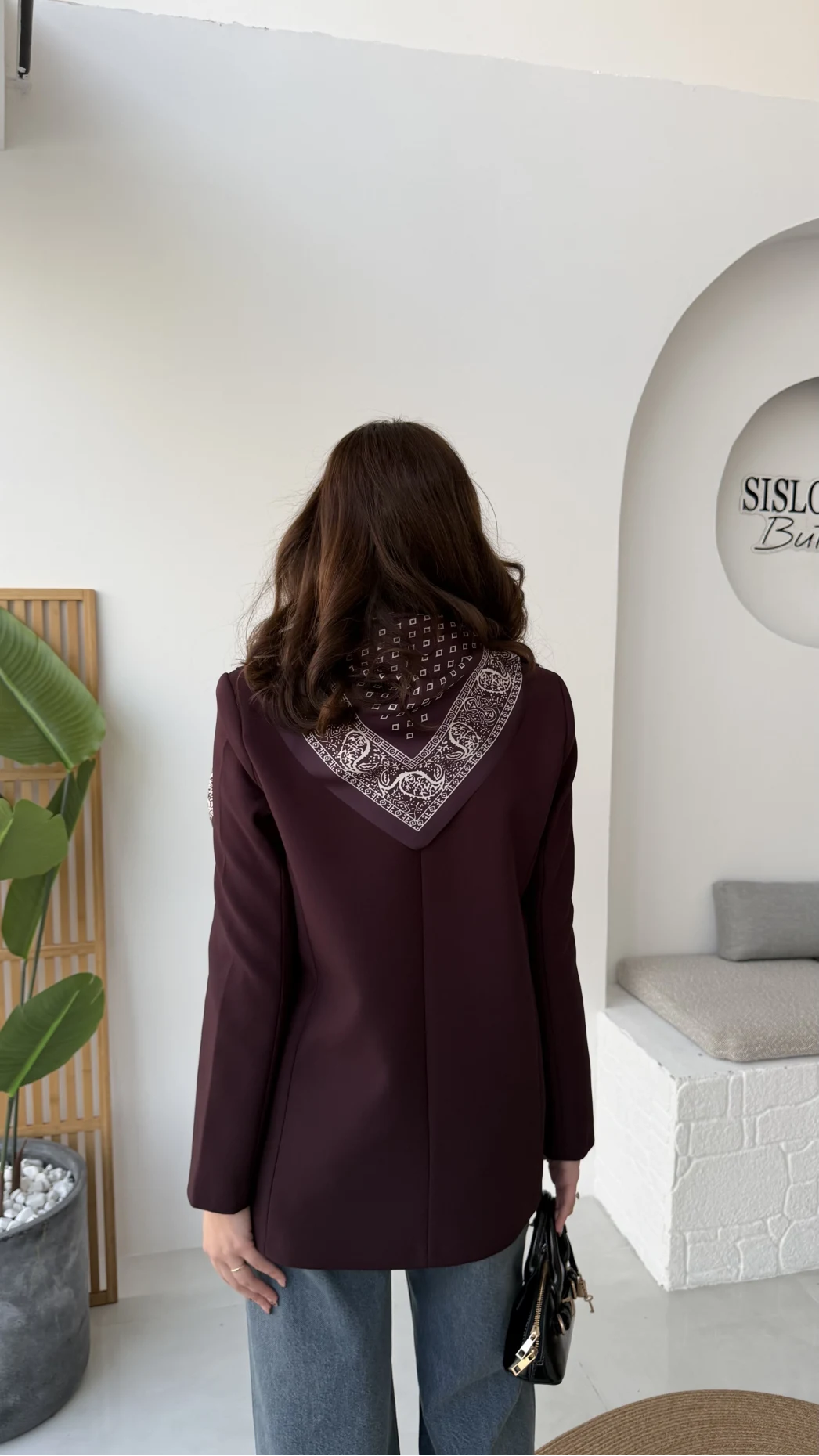 Matthew Fular Detay Blazer Ceket - Mürdüm - Kod: 7665