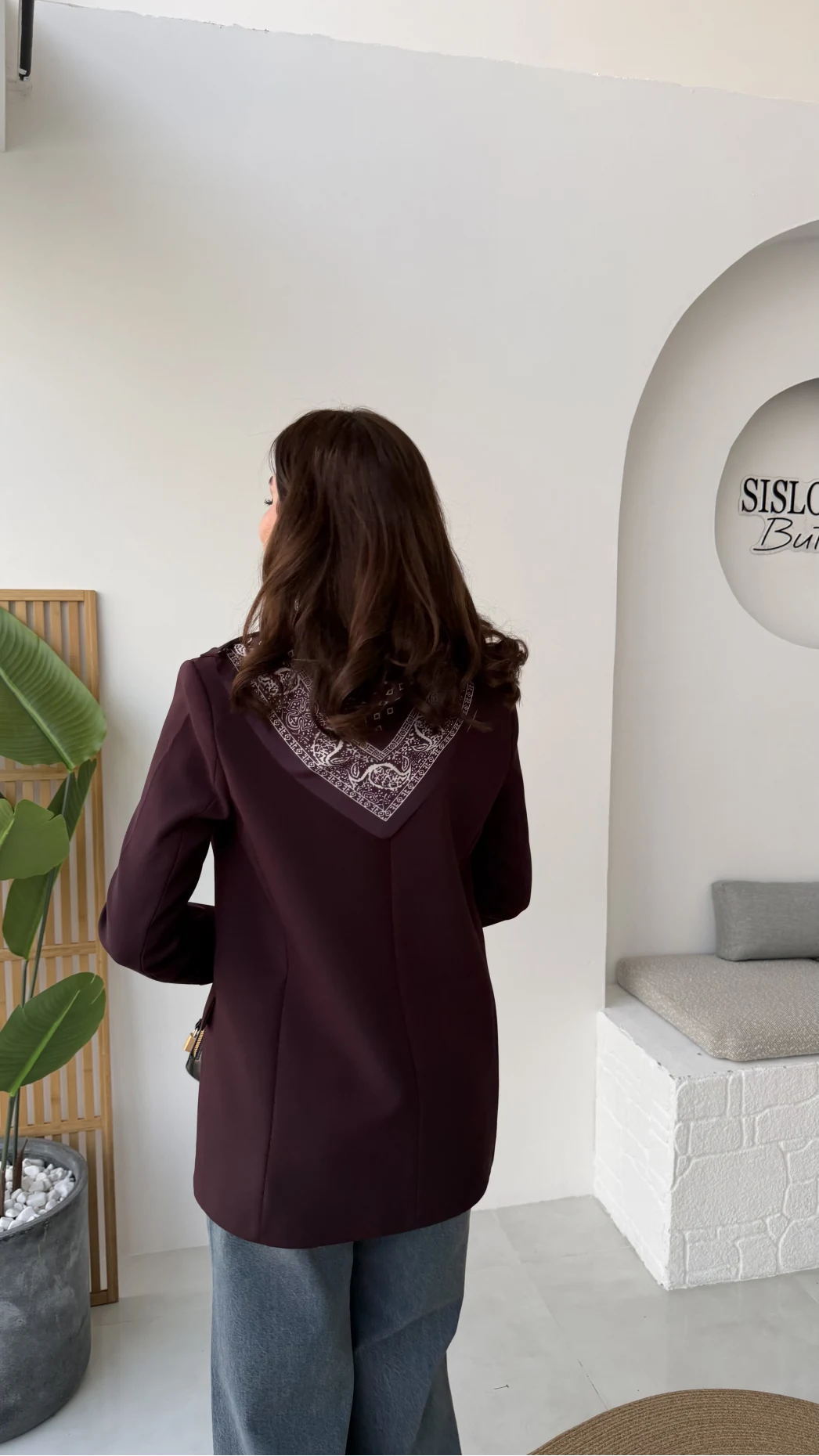 Matthew Fular Detay Blazer Ceket - Mürdüm - Kod: 7665