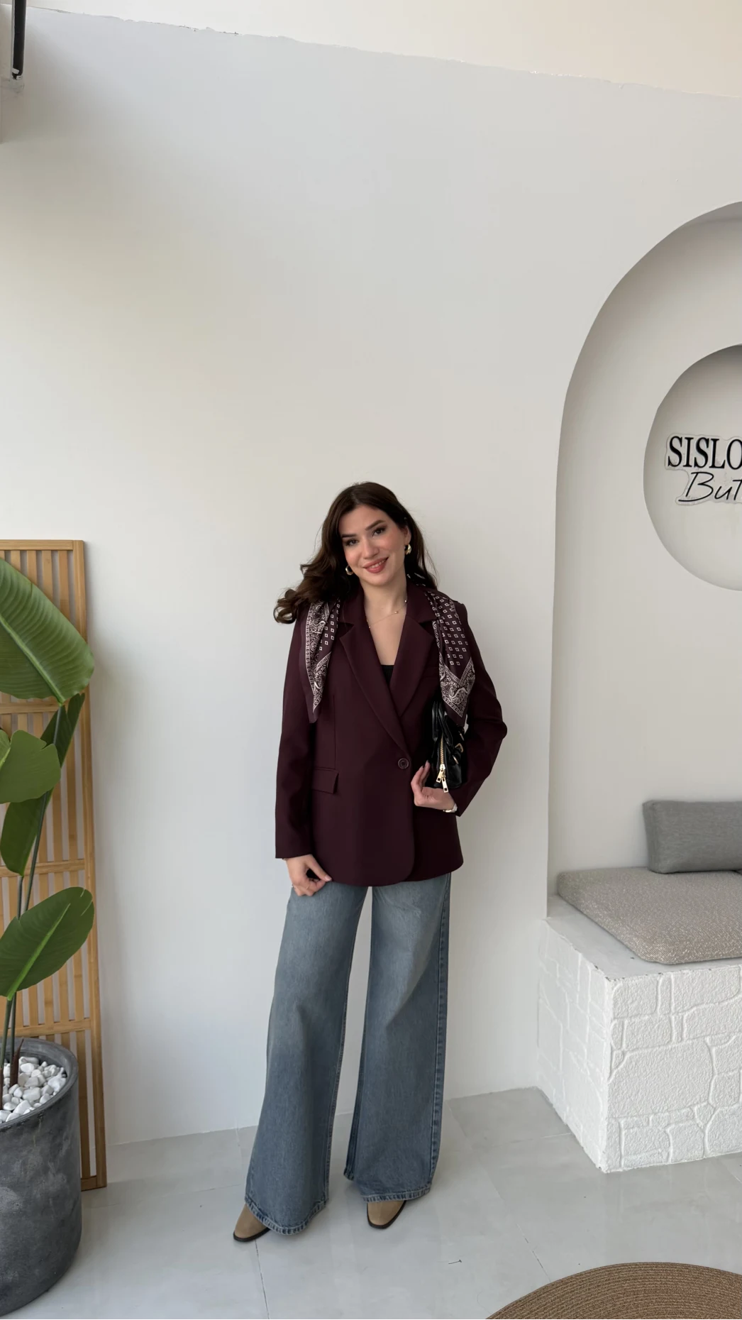 Matthew Fular Detay Blazer Ceket - Mürdüm - Kod: 7665