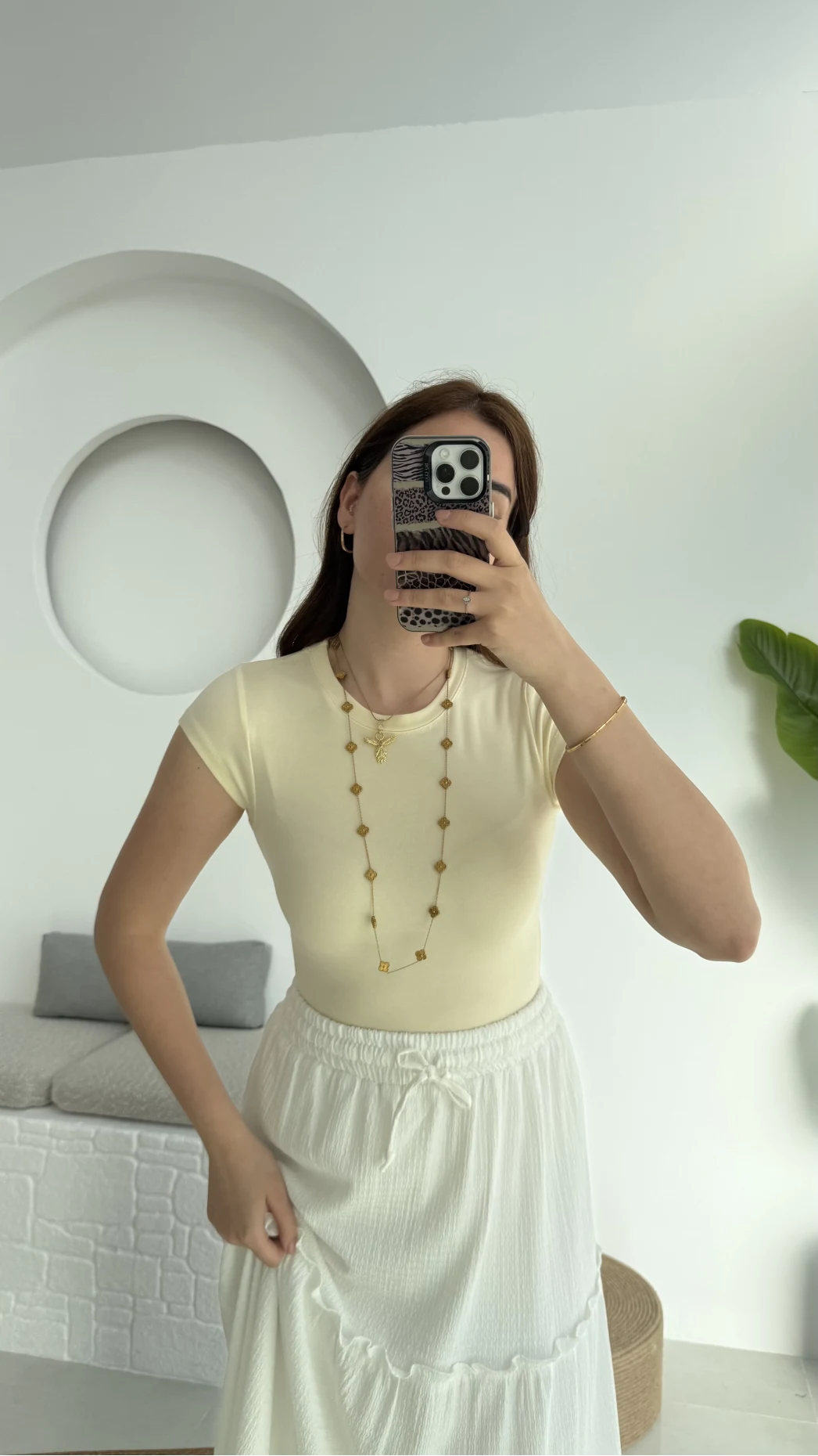 Maxi Kısa Kollu Oys Sarı T-Shirt