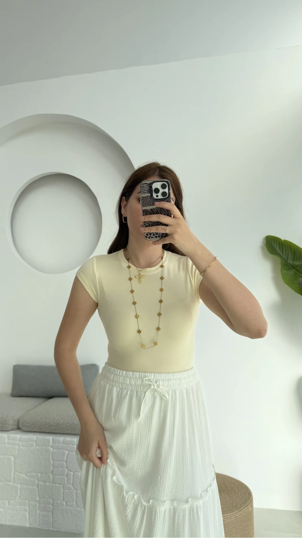 Maxi Kısa Kollu Oys Sarı T-Shirt