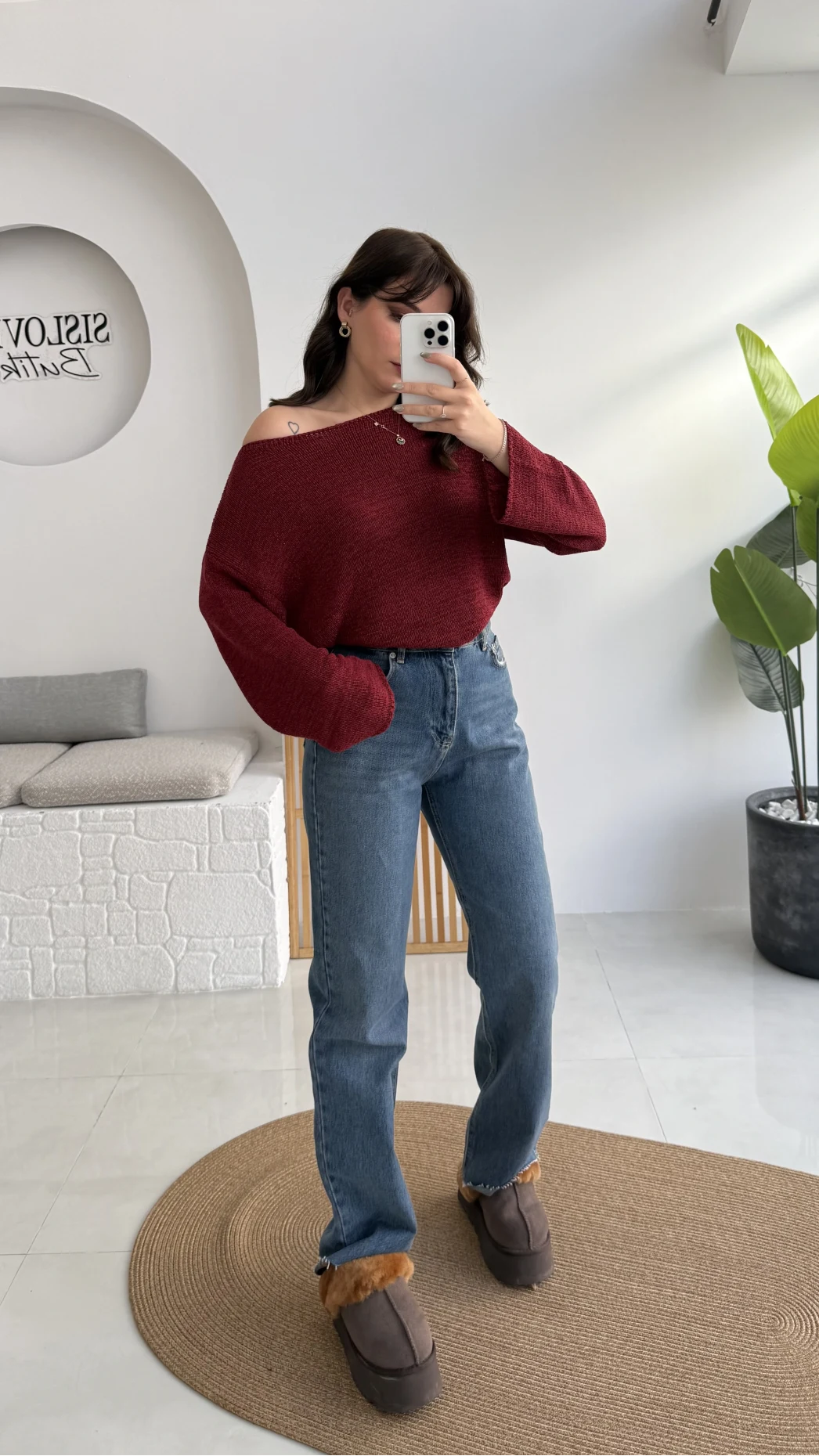 Mavi Yüksek Bel Jean Pantolon - Kod: 1079