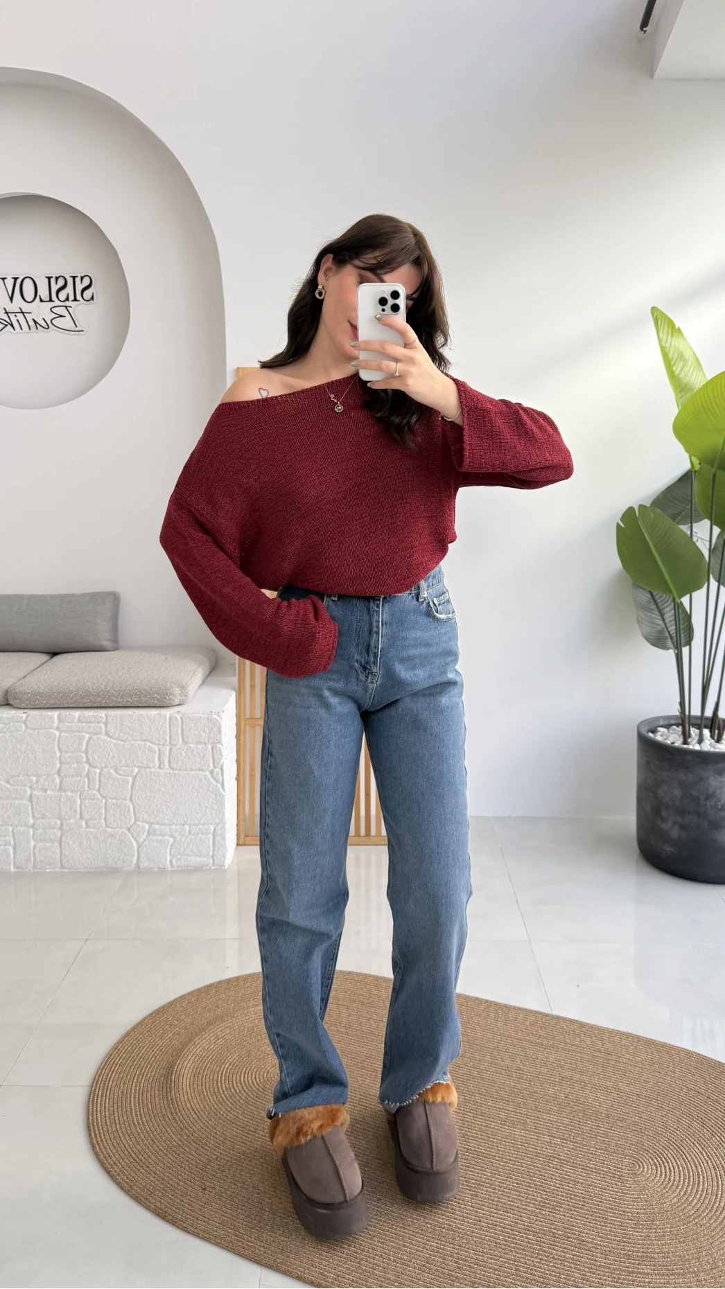 Mavi Yüksek Bel Jean Pantolon - Kod: 1079